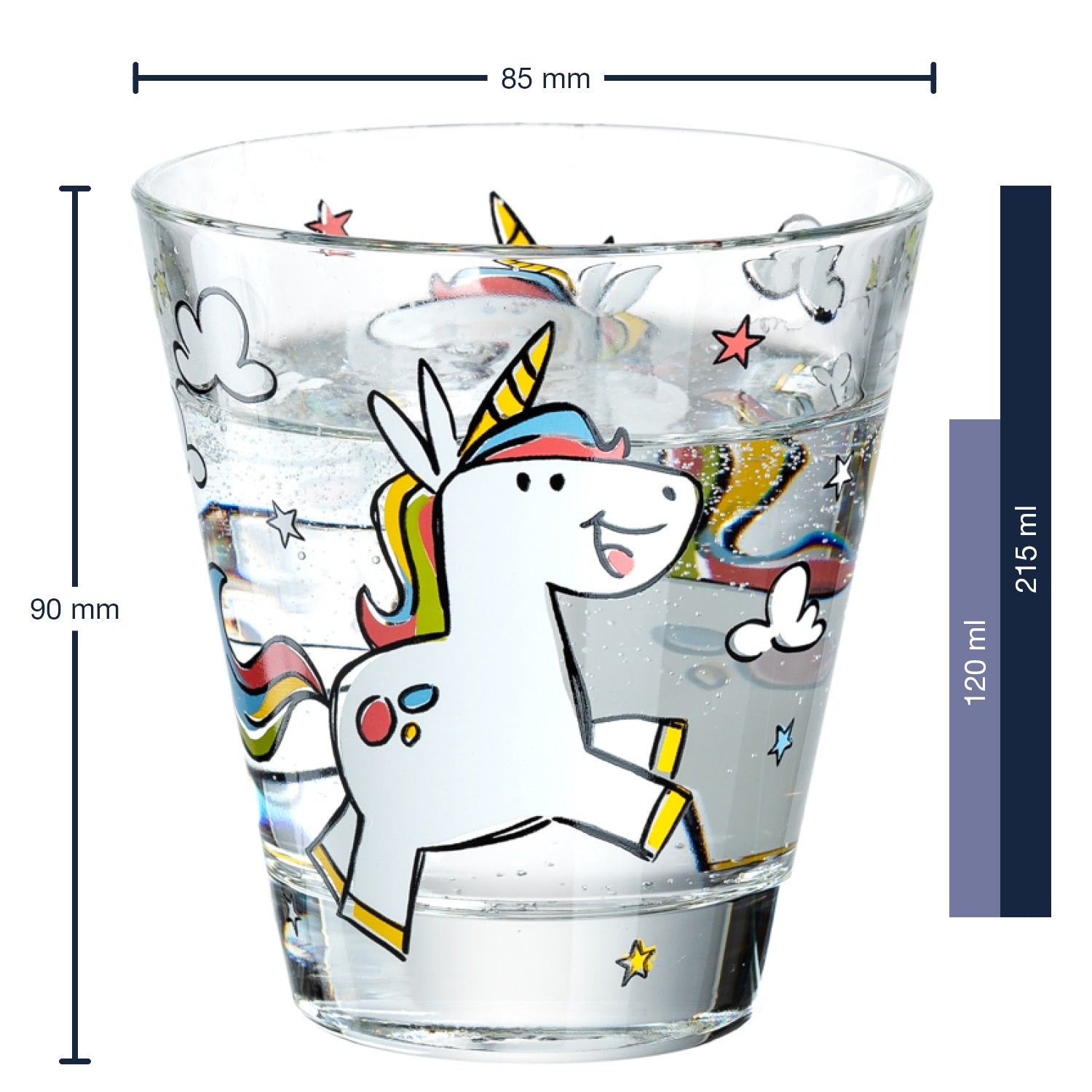 Kinderbecher BAMBINI 6er-Set 215 ml Einhorn