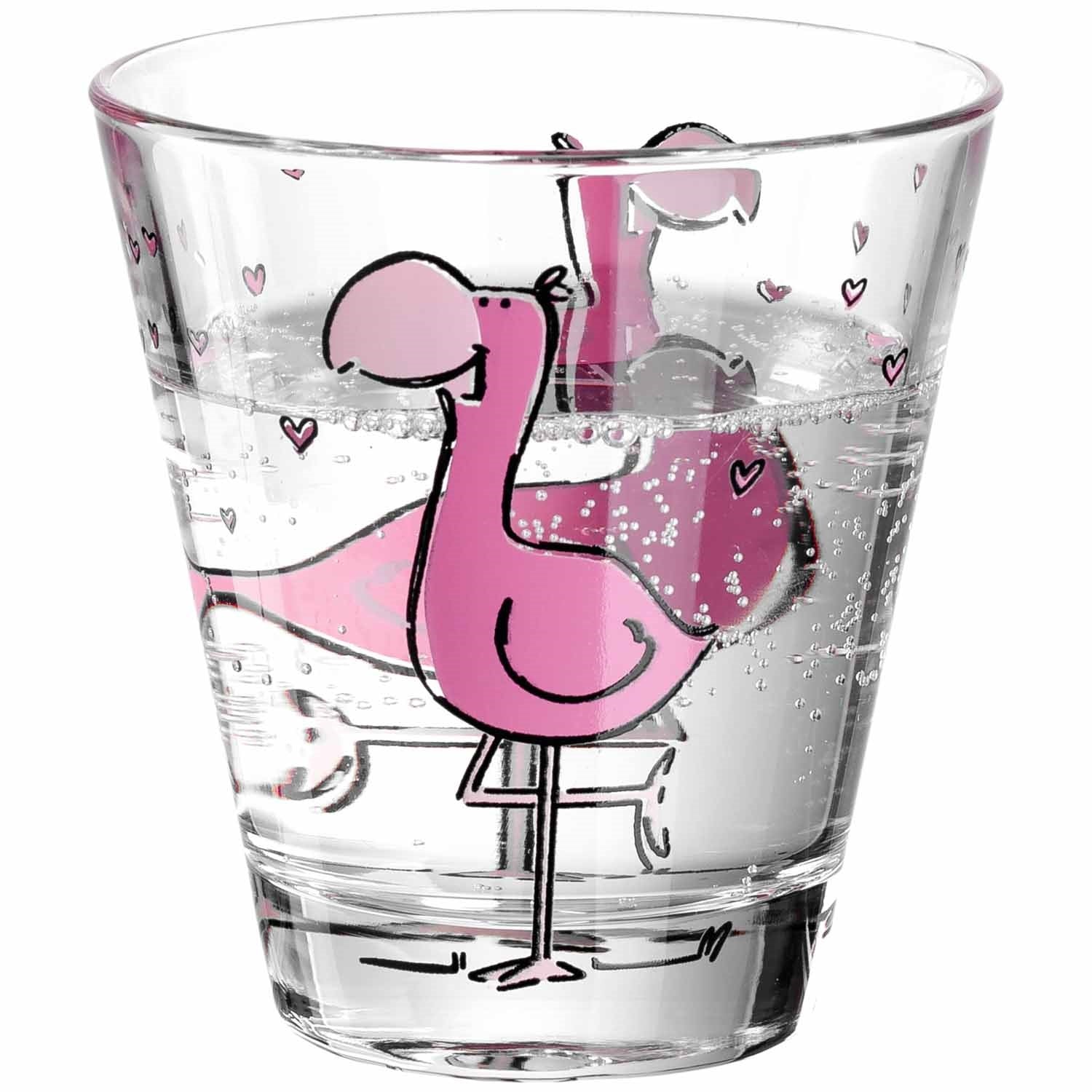 Trinkglas BAMBINI 215 ml Flamingo 6er-Set