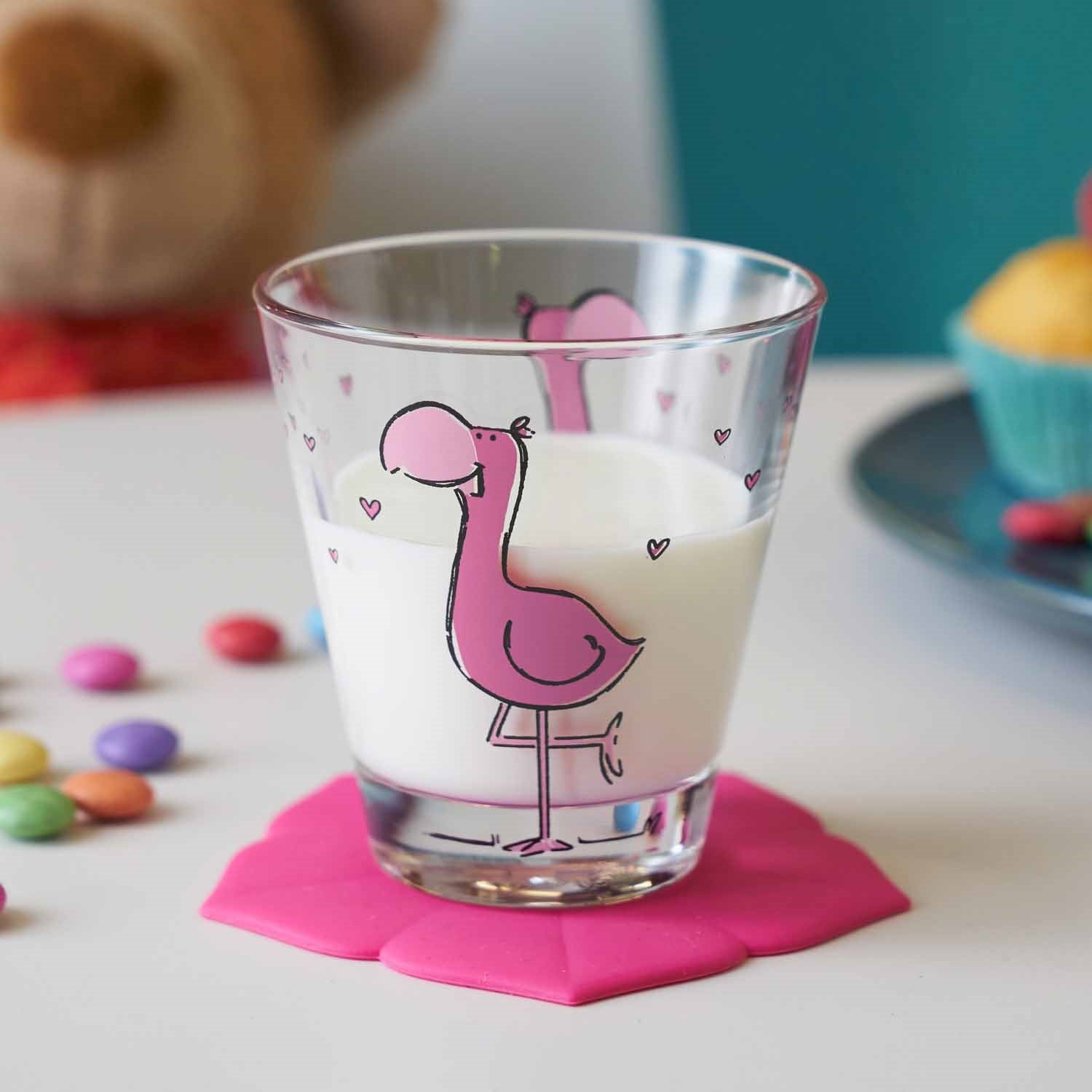 Trinkglas BAMBINI 215 ml Flamingo 6er-Set