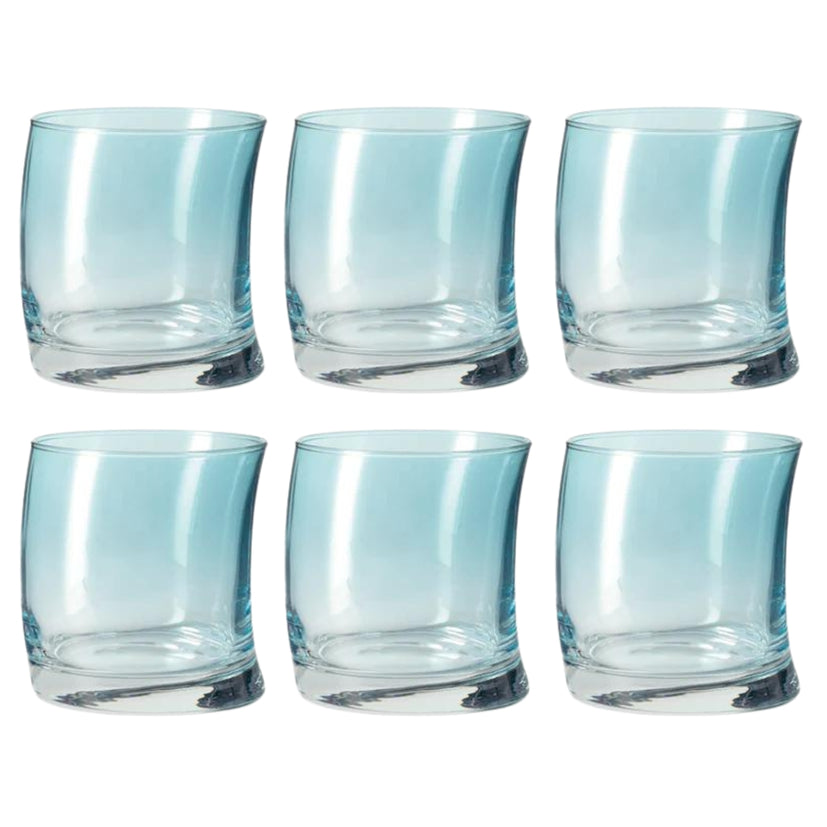 Trinkglas SWING 6er-Set 355ml hellblau