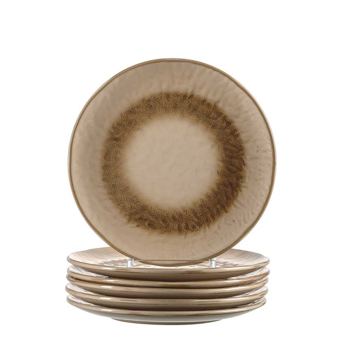 Keramikteller MATERA 23 cm beige 6er-Set – LEONARDO