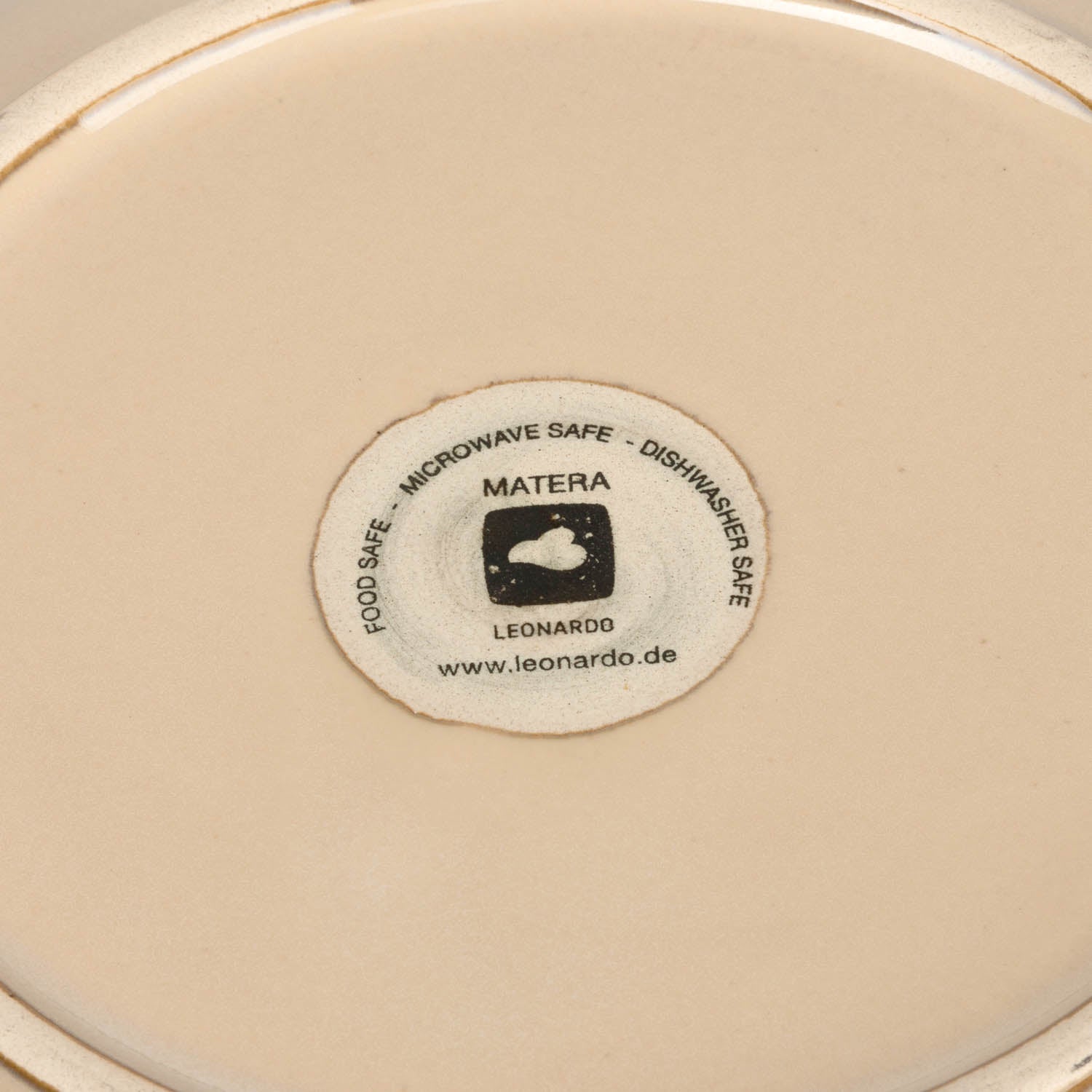 Keramikteller MATERA 21 cm beige tief