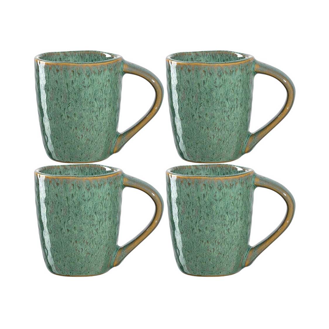Espressotasse MATERA 90 ml grün 4er-Set – LEONARDO