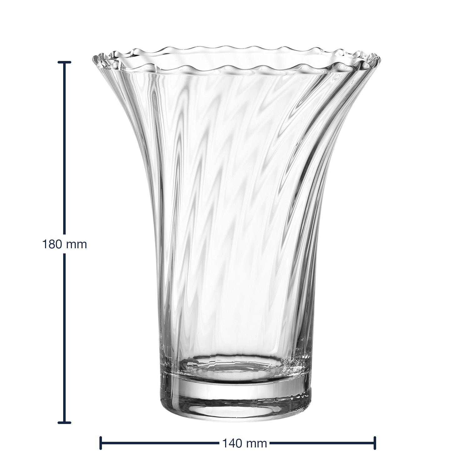 Vase RAVENNA optisch 18 cm