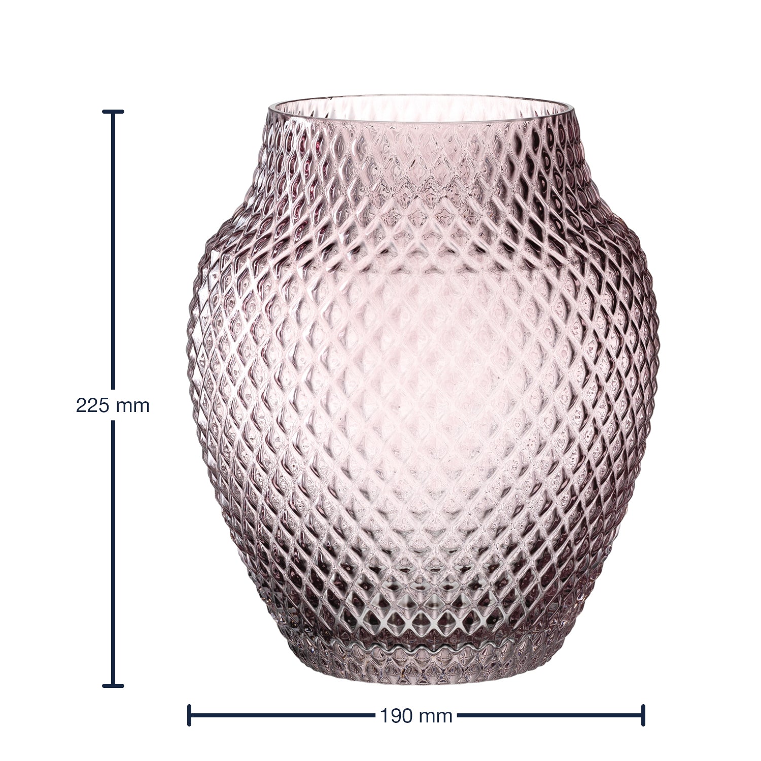 Vase POESIA 23 cm viola
