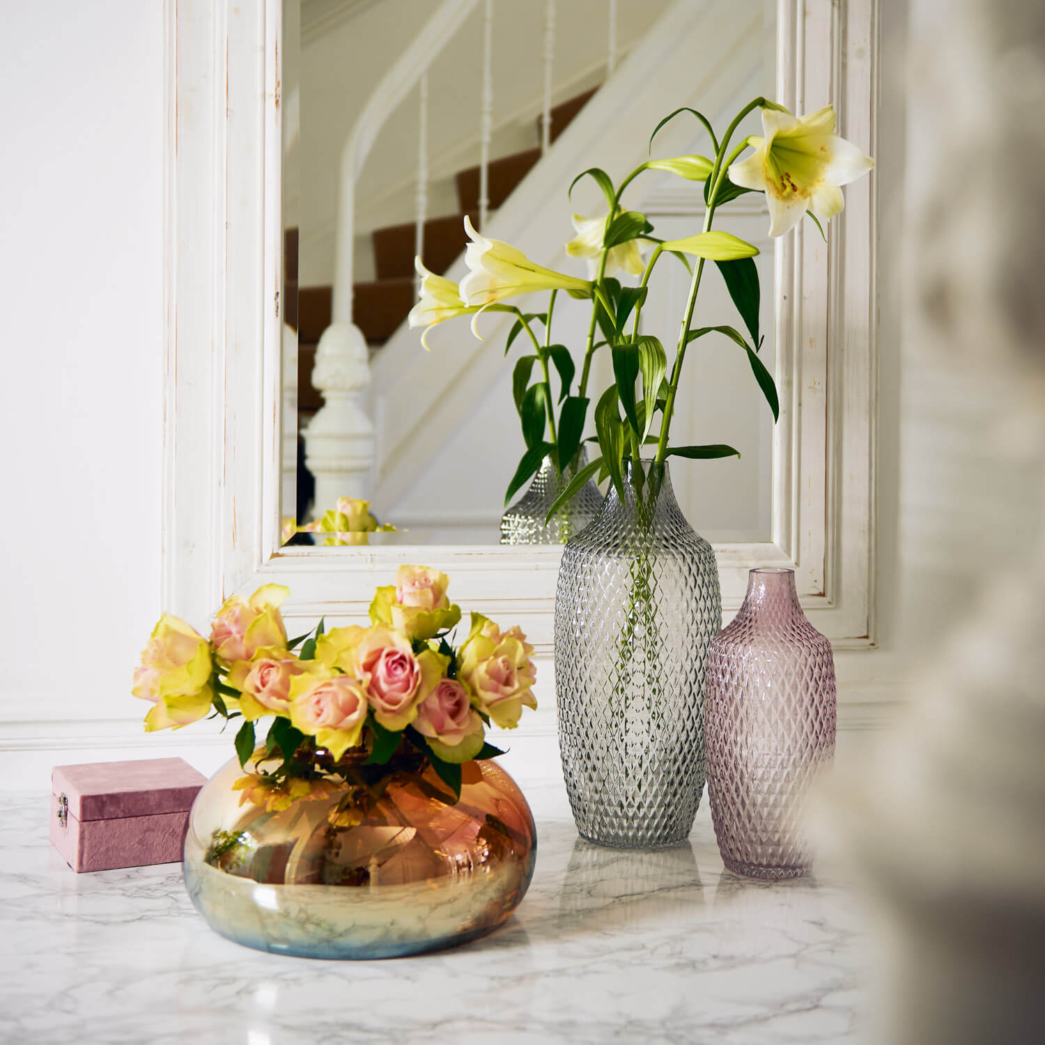Vase POESIA 40 cm grau