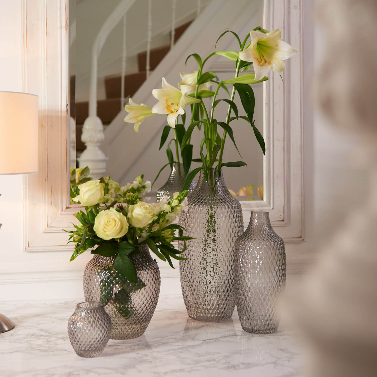 Vase POESIA 40 cm grau
