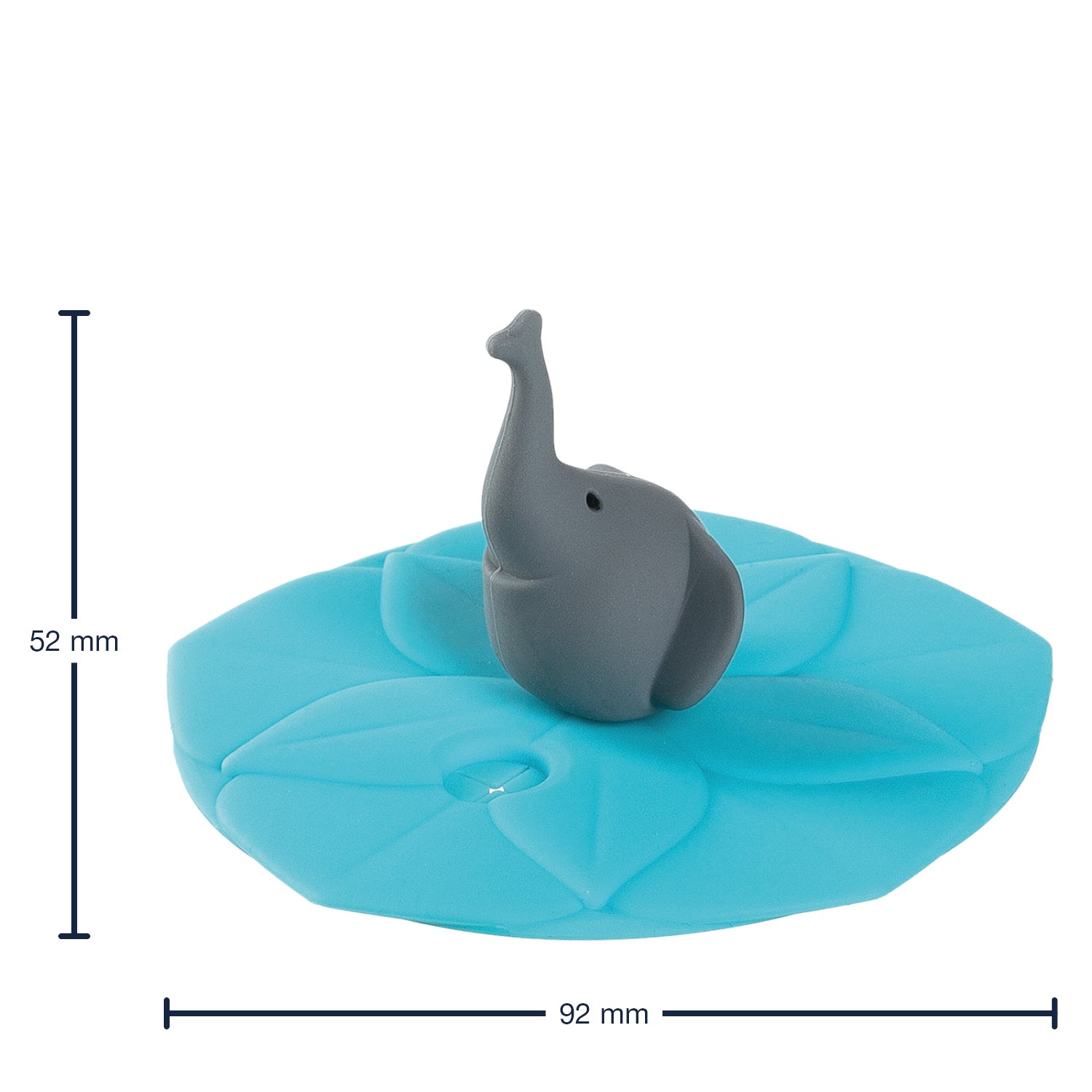 Deckel BAMBINI 9 cm türkis Elefant