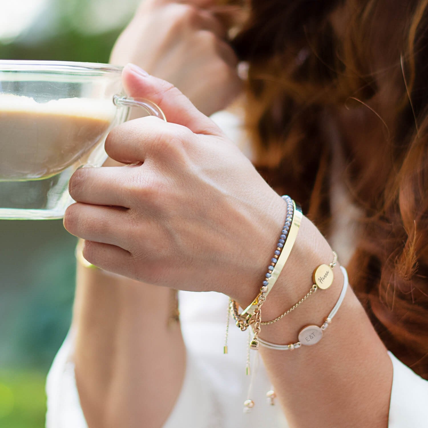 Armband MARLA gold mit persönlicher Gravur