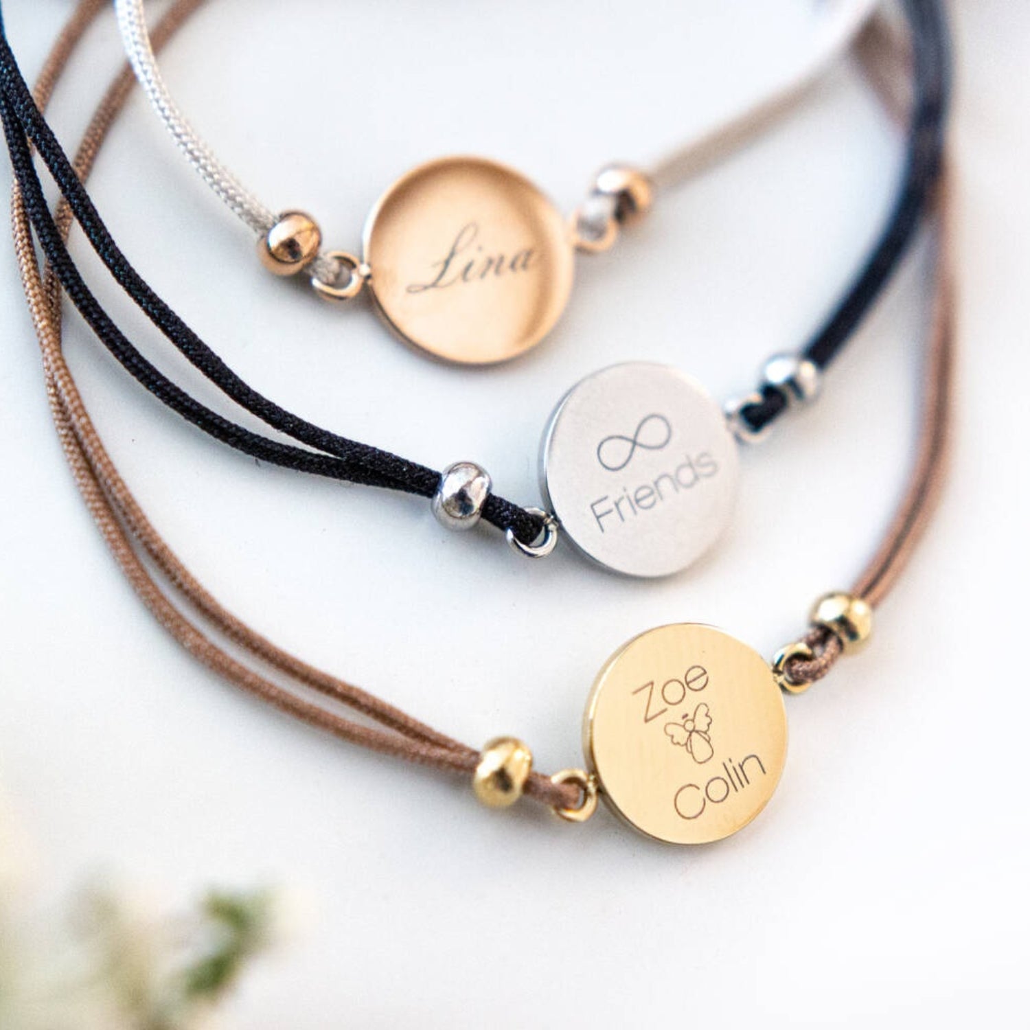 Armband MILA gold mit persönlicher Gravur