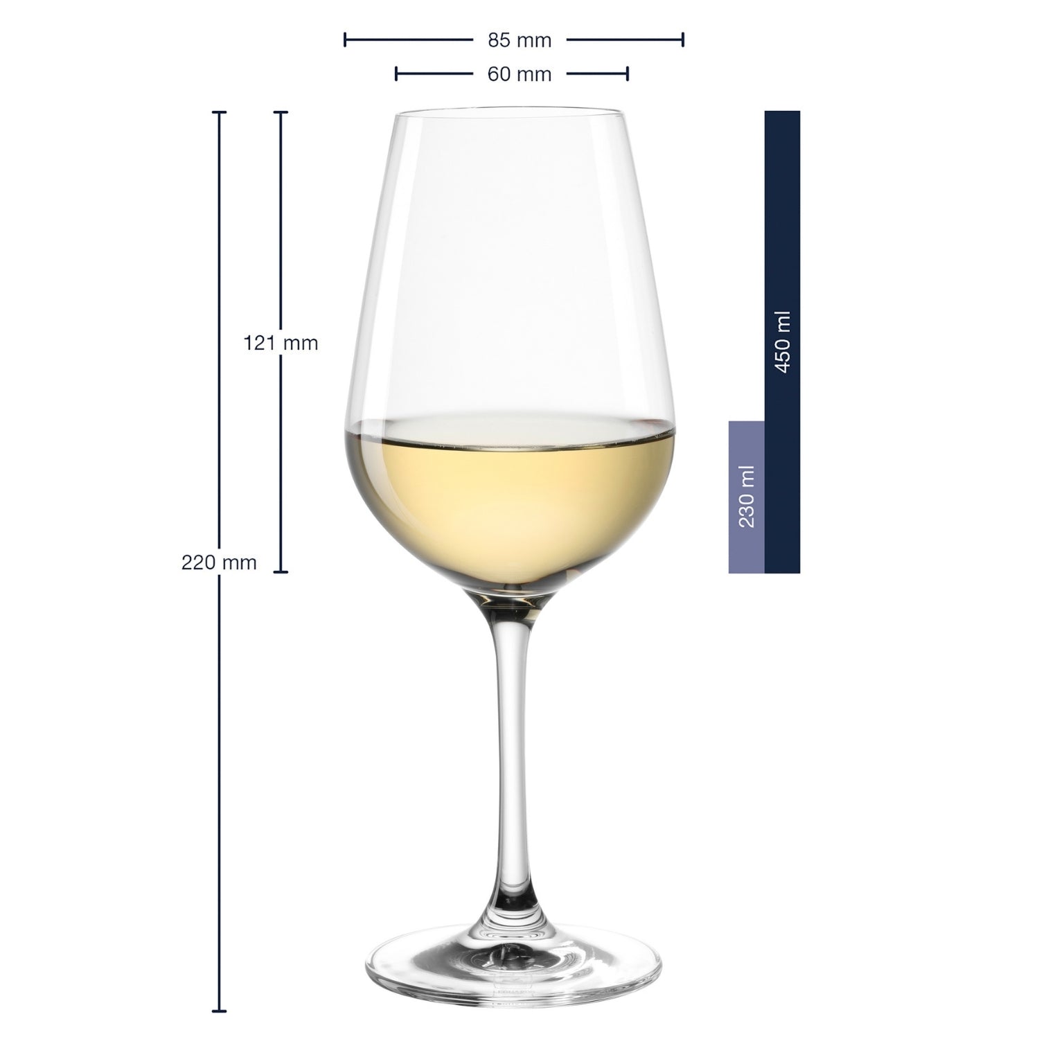 Weißweinglas TIVOLI 450 ml 6er-Set