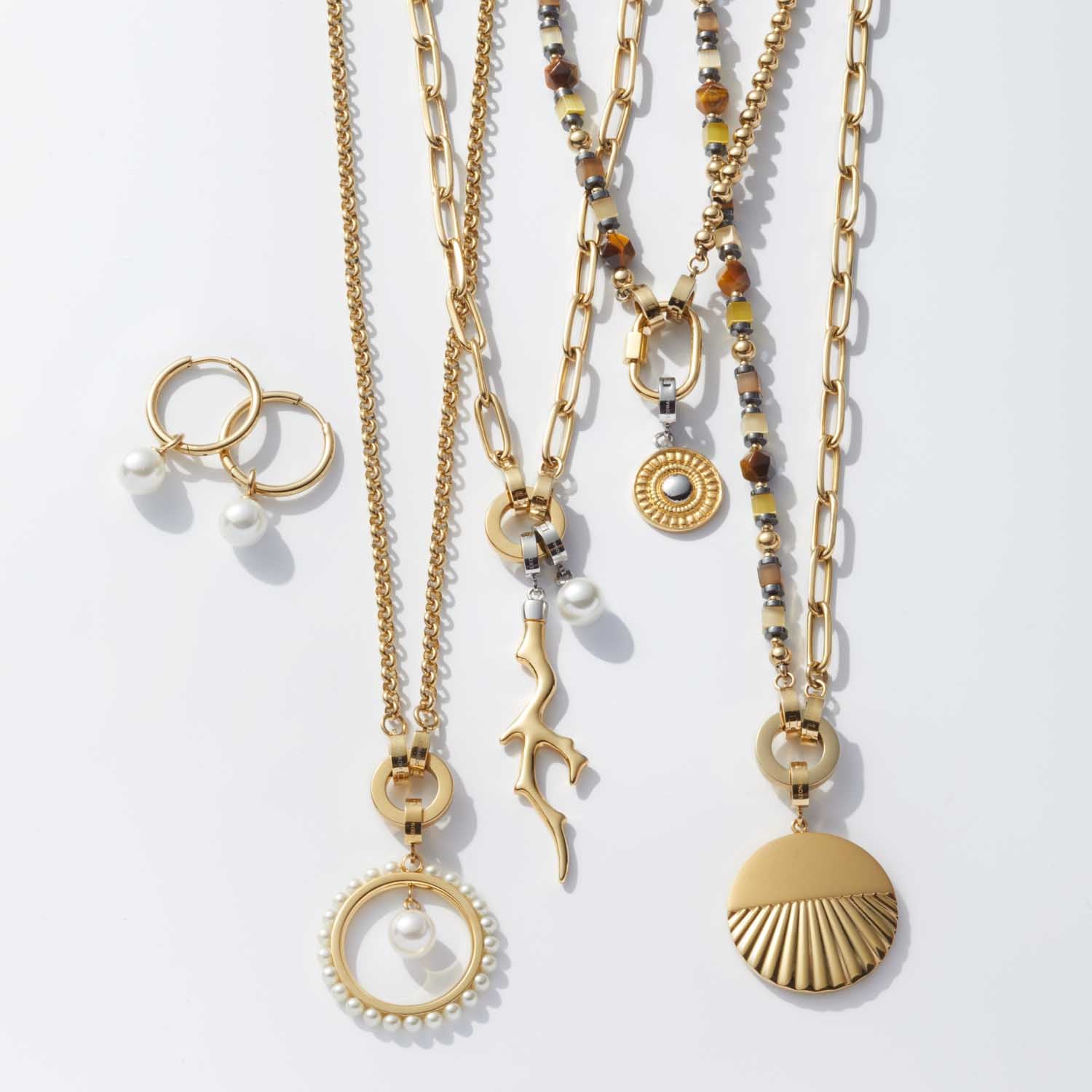 Set/2 Anhänger PERLA gold Beauty's