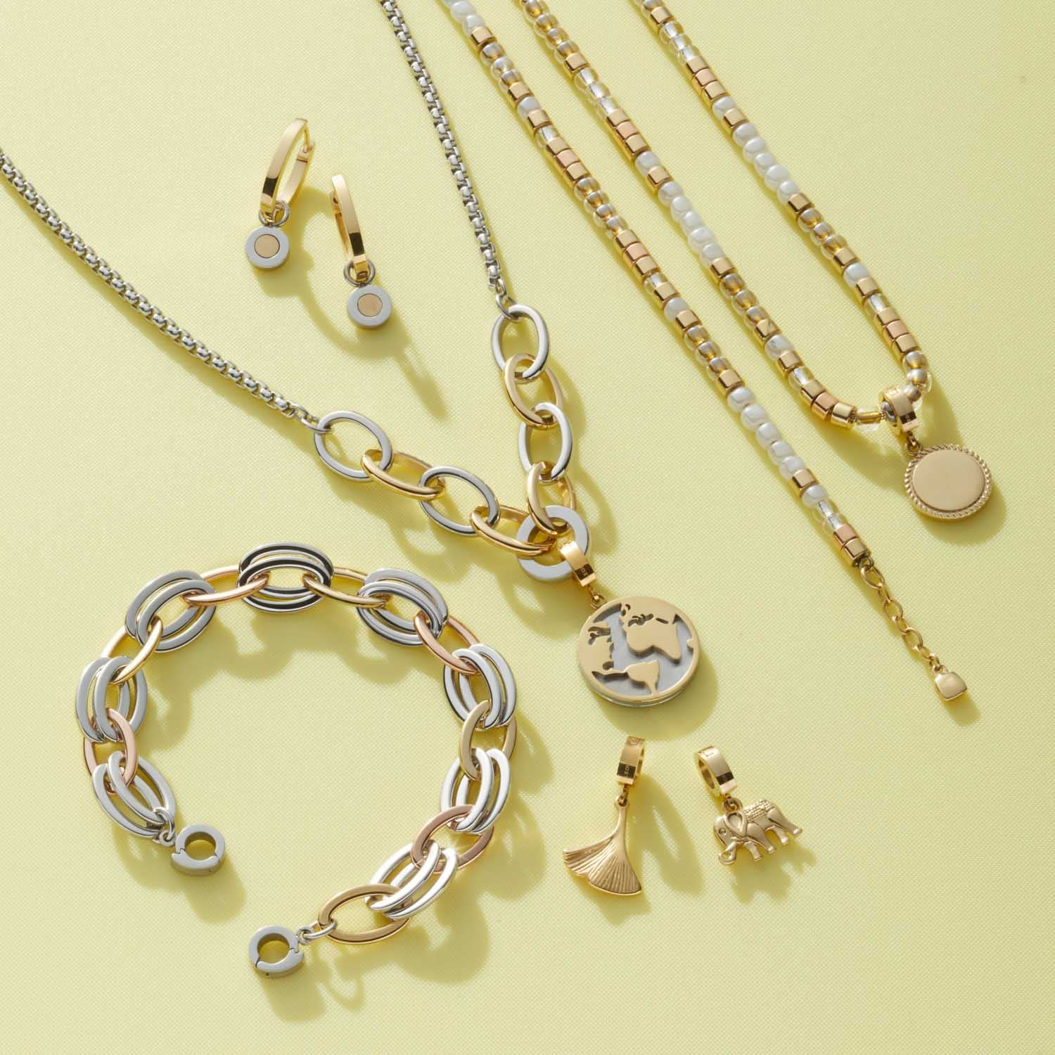 Set/2 Anhänger gold Isa Beauty's