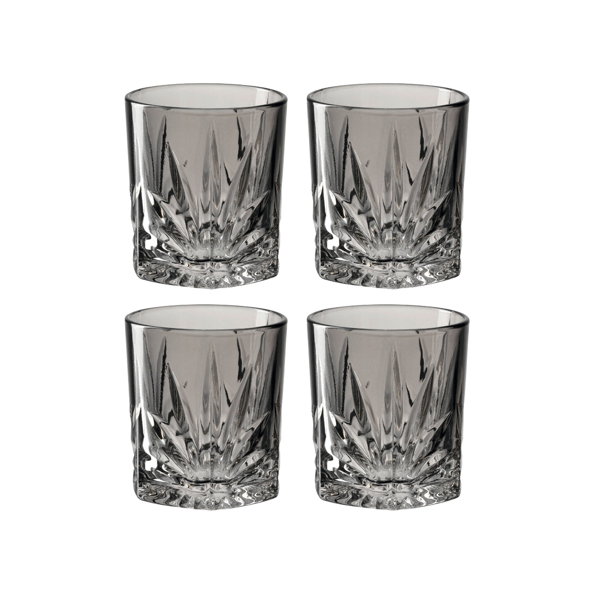 Trinkglas CAPRI 220 ml grau 4er-Set