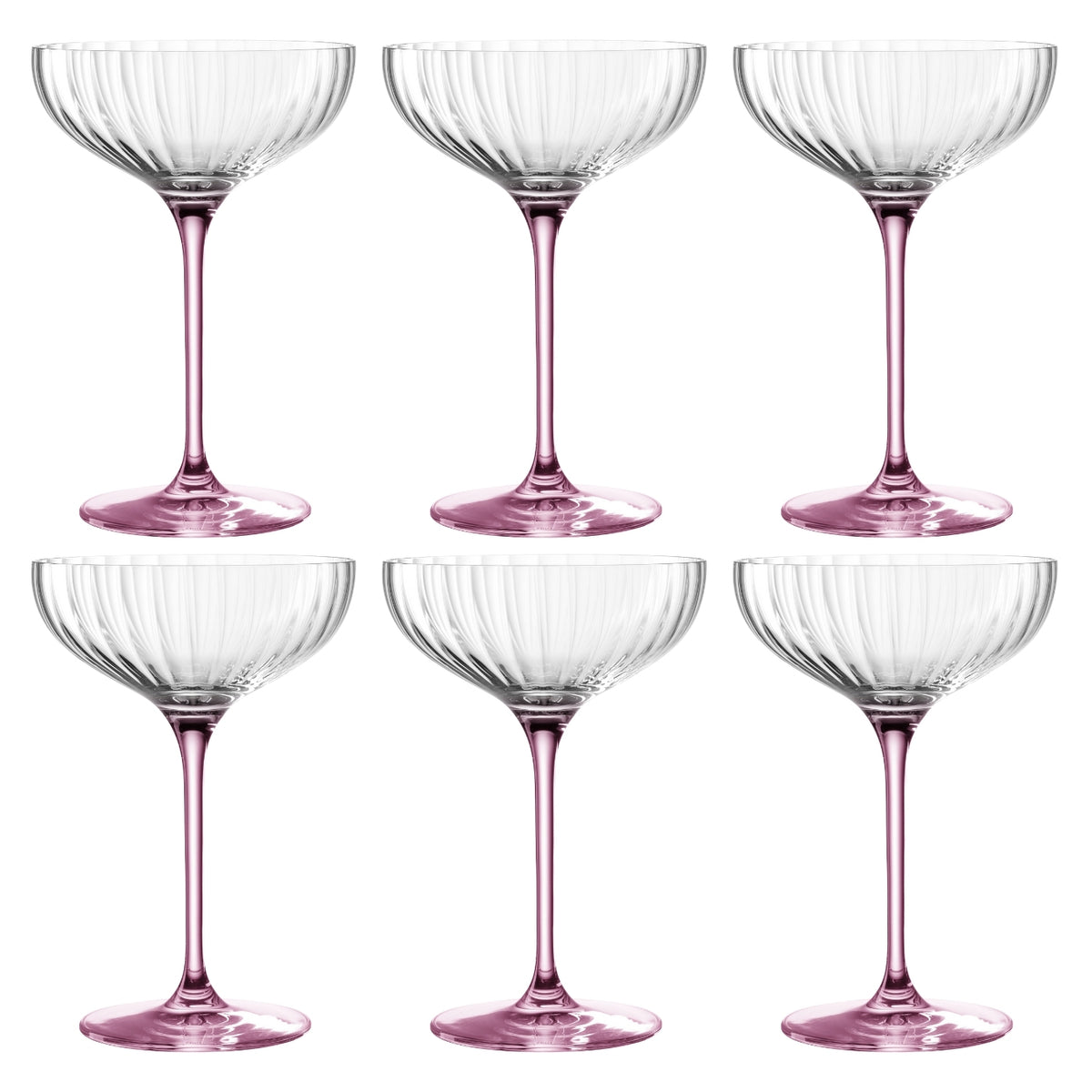 Champagnerschale POESIA 260 ml rosé 6er-Set
