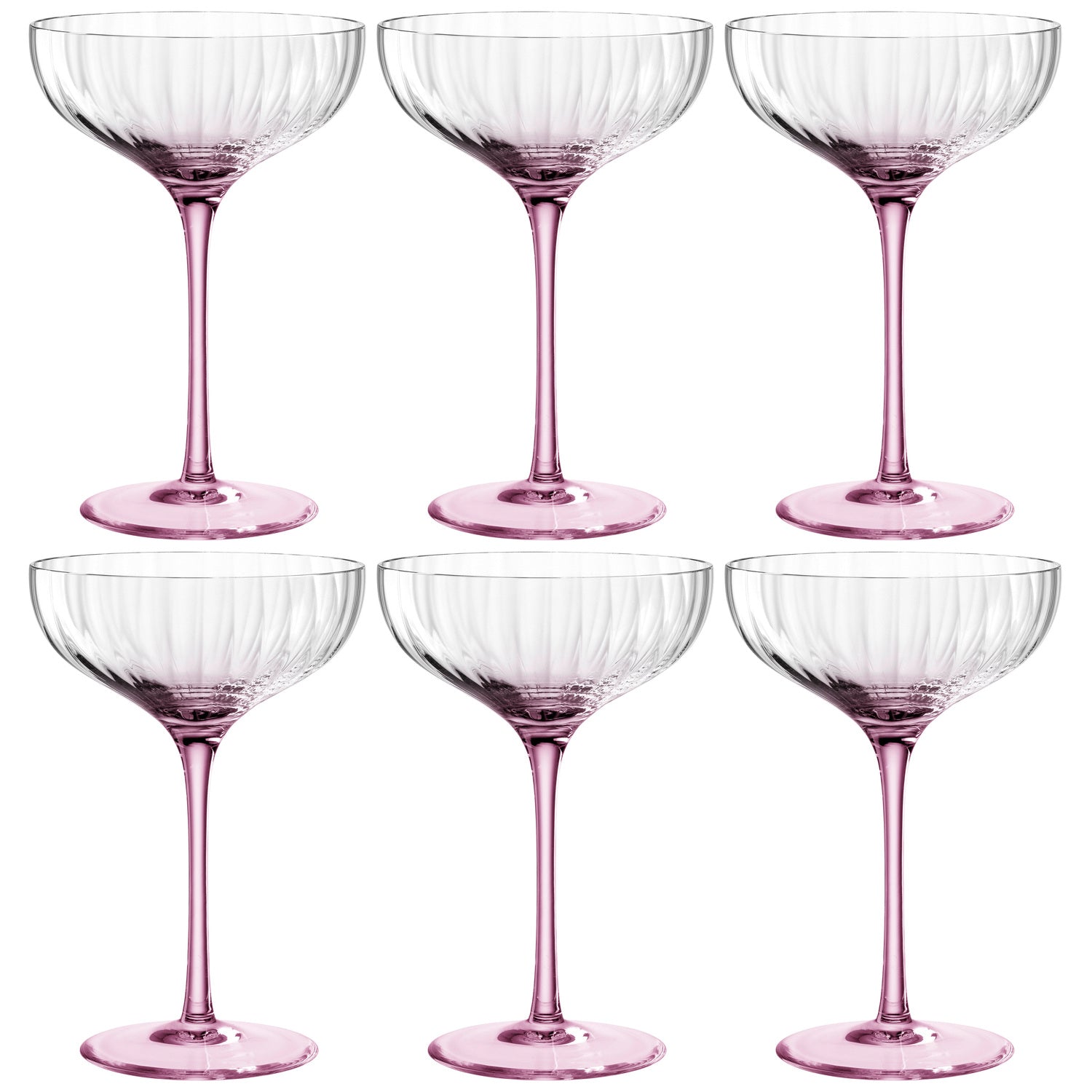 Champagnerschale POESIA 260ml rosé 6er-Set