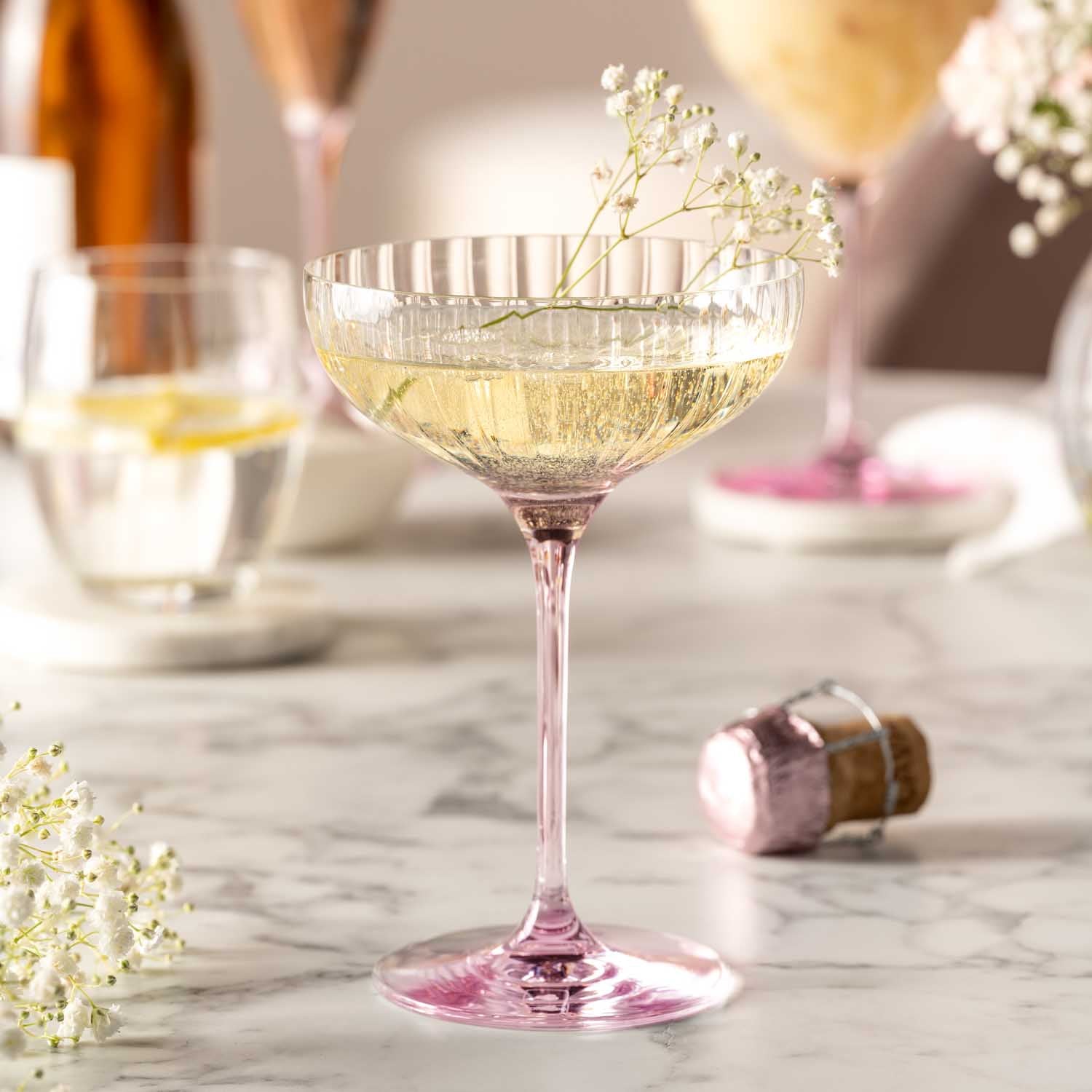 Champagnerschale POESIA 260 ml rosé 6er-Set