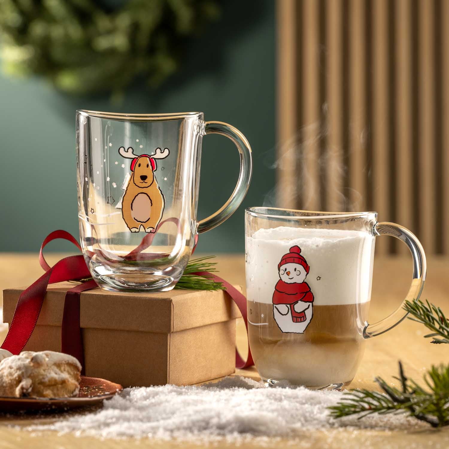 Tasse 380ml Elch AUTENTICO 4er-Set