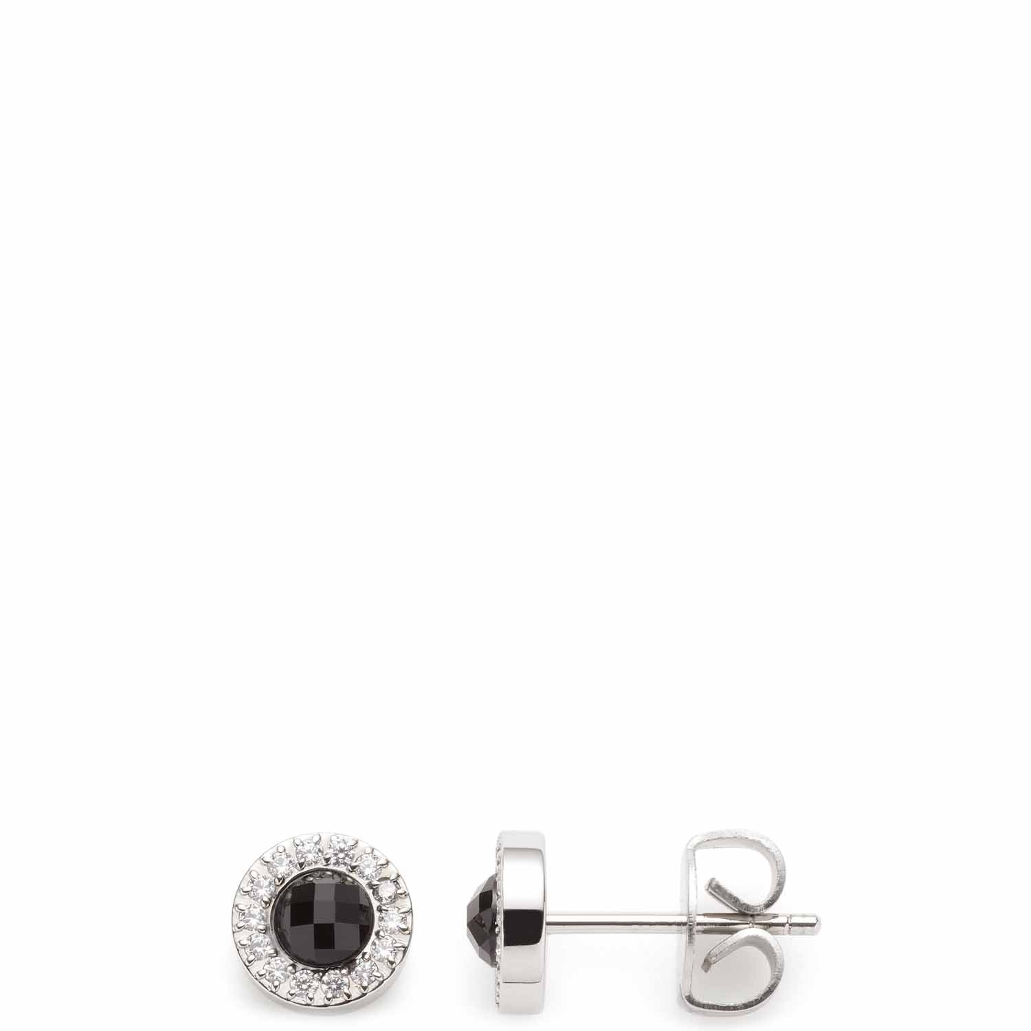 Ohrstecker glitz/schwarz Isa