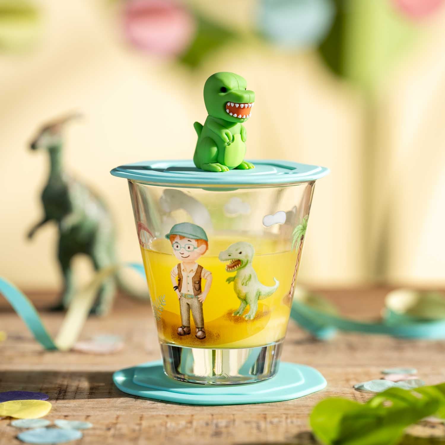 Trinkset BAMBINI AVVENTURA 3-teilig 215 ml Dino