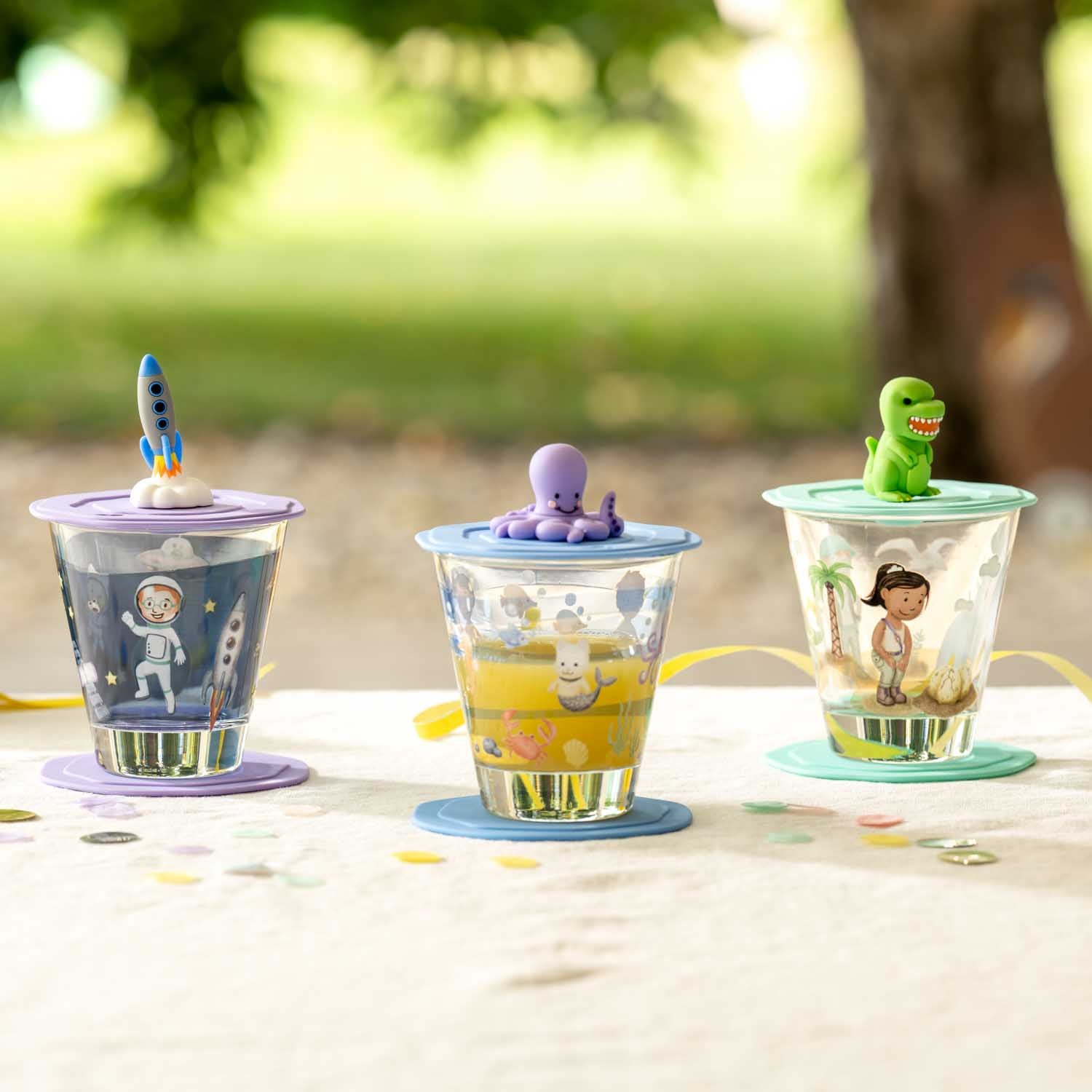 Trinkset BAMBINI AVVENTURA 3-teilig 215 ml Dino
