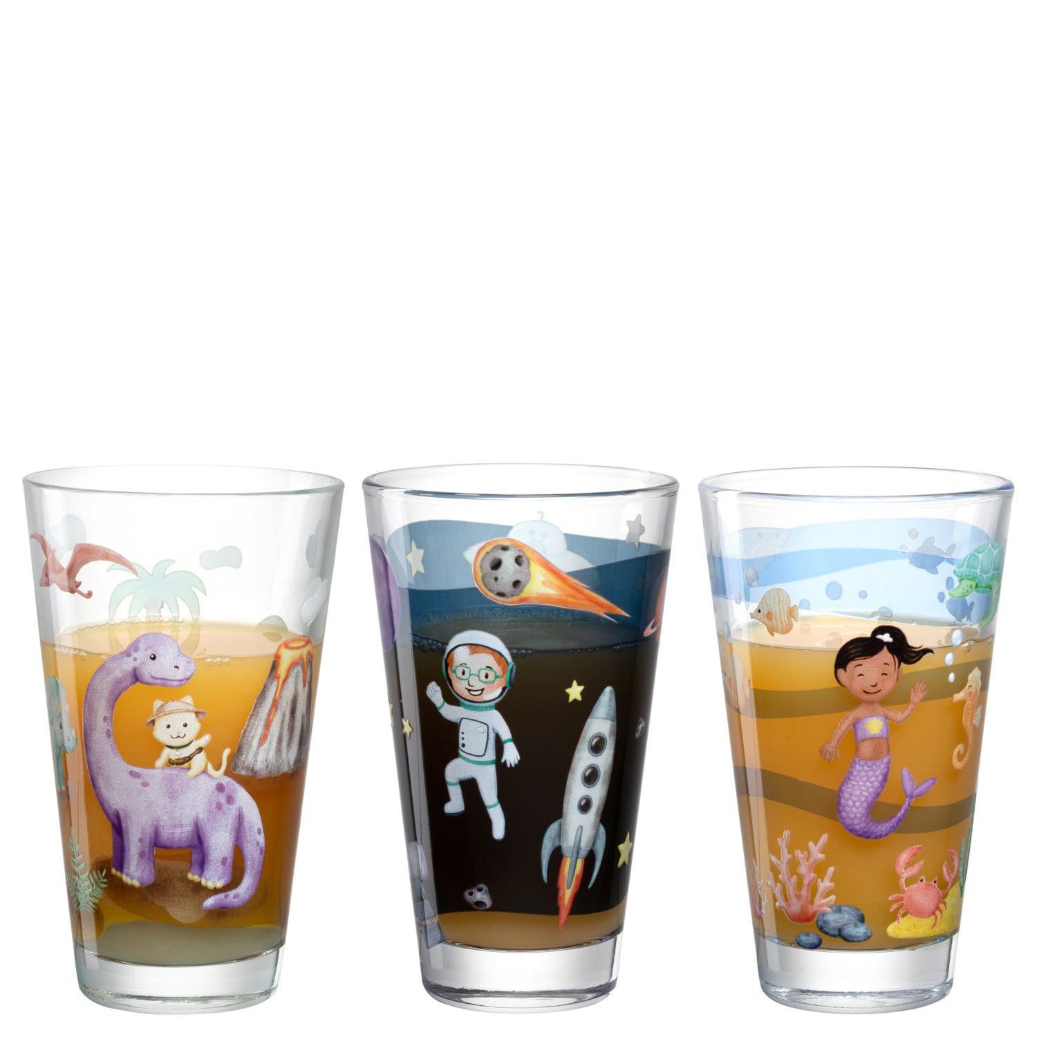 Trinkglas BAMBINI AVVENTURA 6 Stück sortiert 300 ml