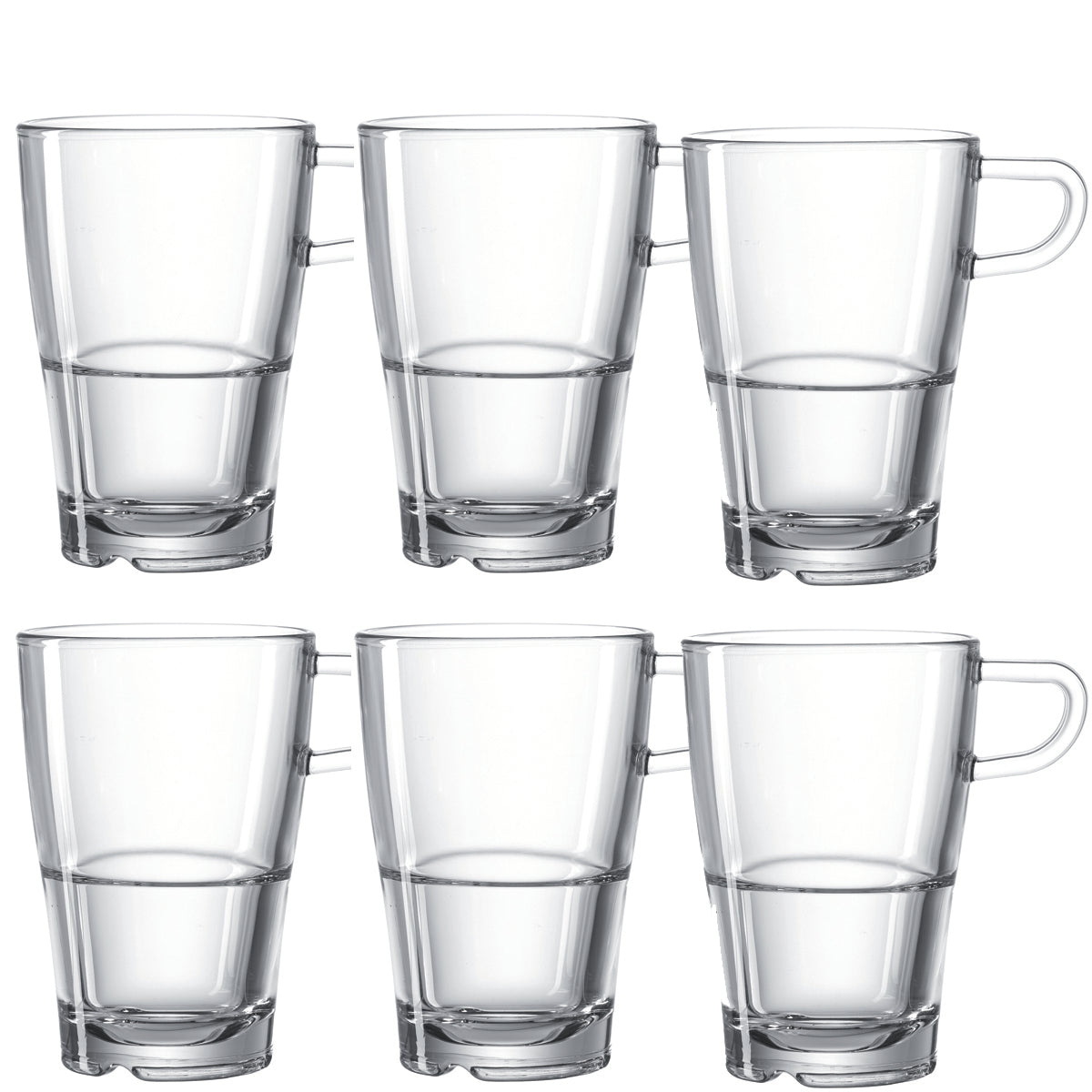 Glastasse SENSO 350 ml stapelbar 6er-Set