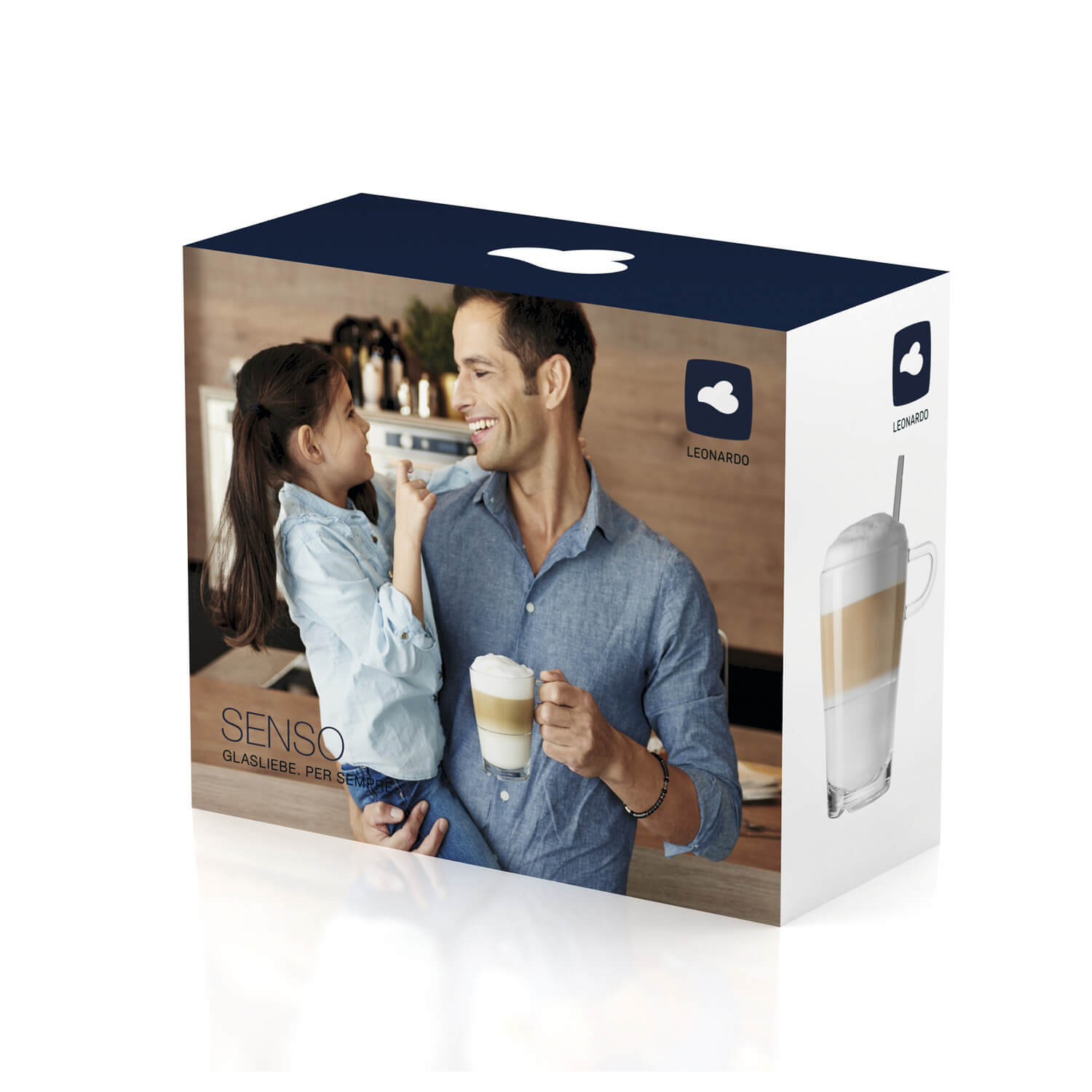 Latte Macchiato/Löffel SENSO 350 ml 4-teilig
