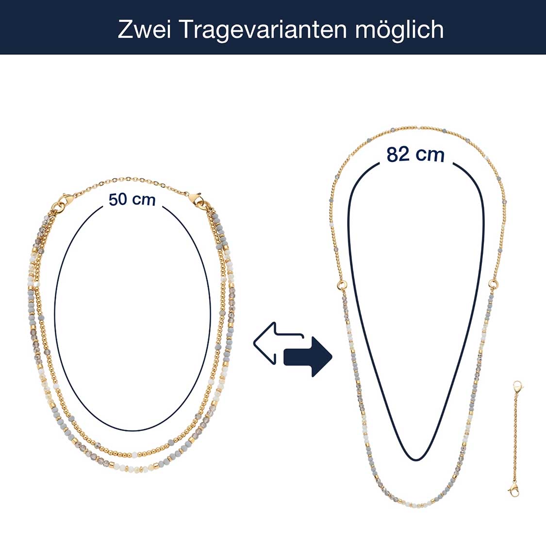 Halskette BERNADETTE 50 cm gold