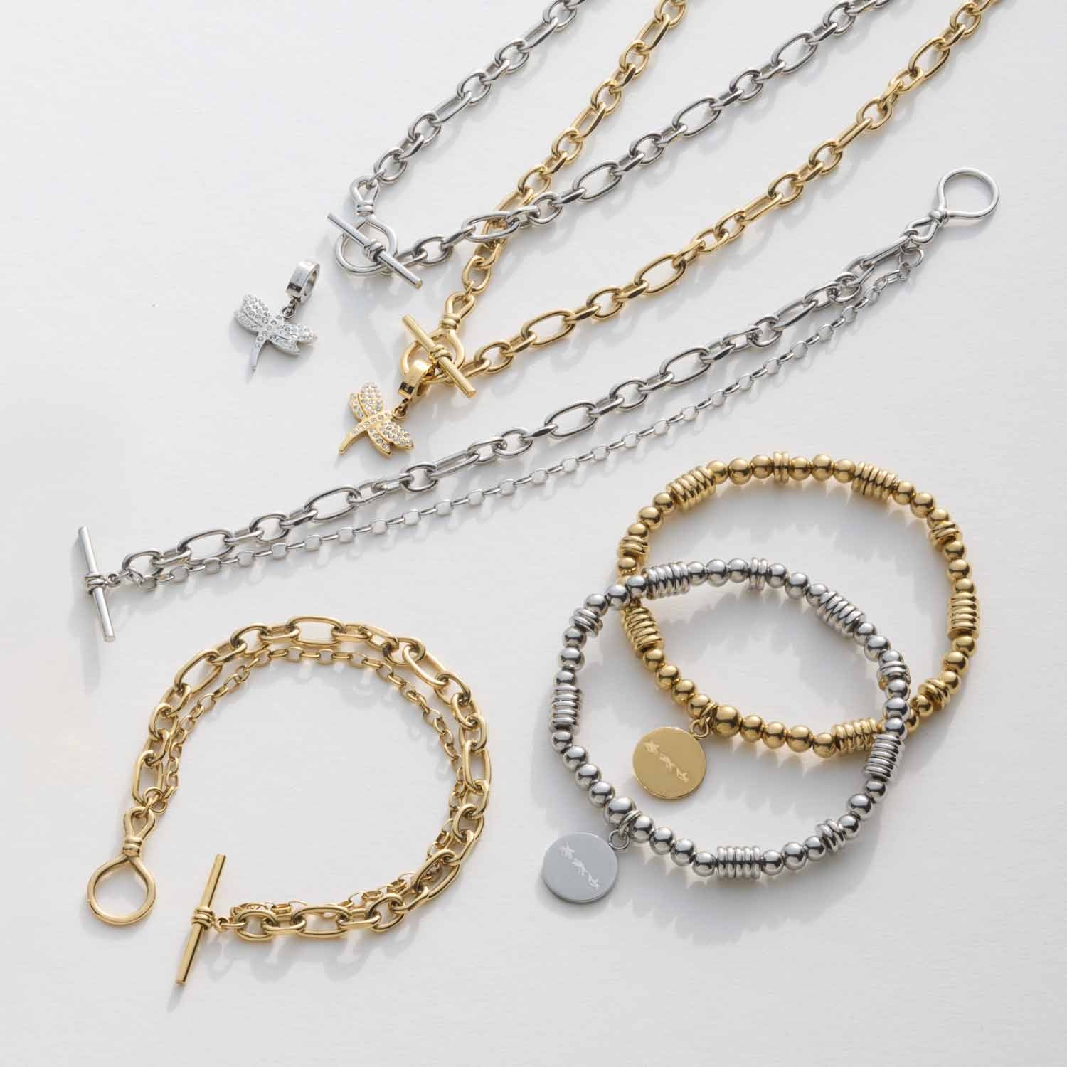 Stretch Armband ELISABETH gold