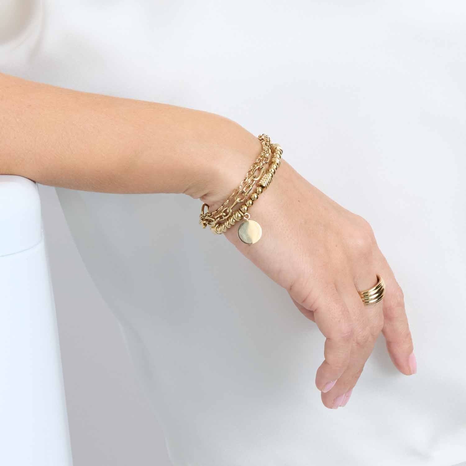 Stretch Armband ELISABETH gold