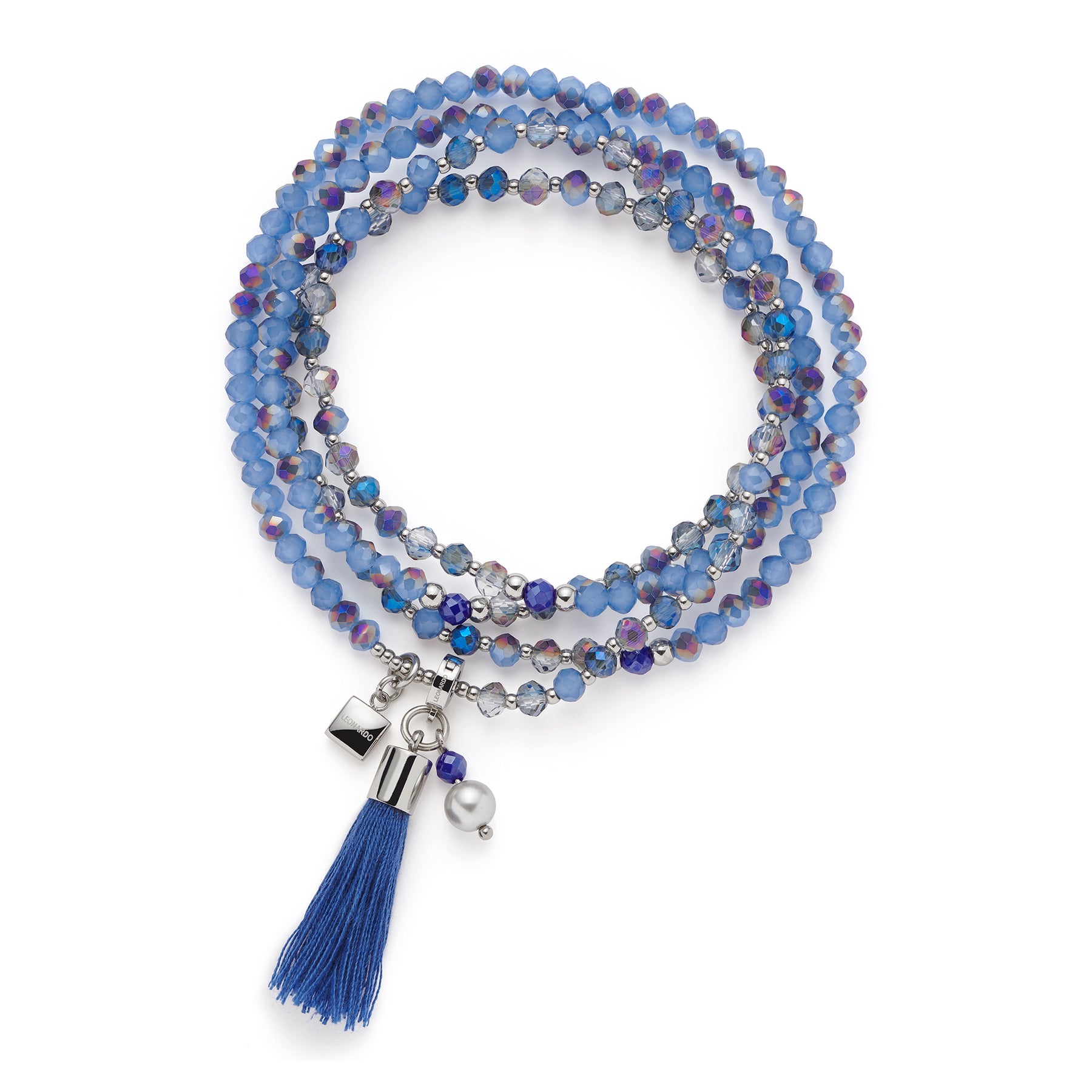 Halskette DONNA 80 cm blau Sommer