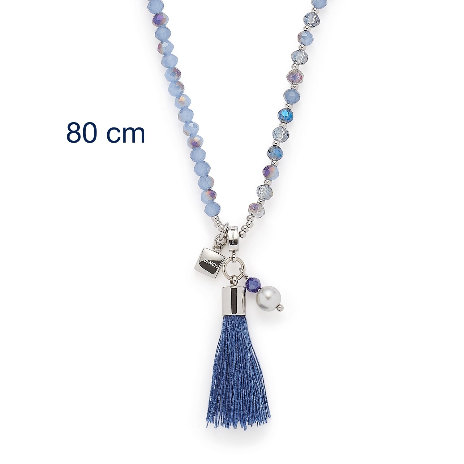Halskette DONNA 80 cm blau Sommer