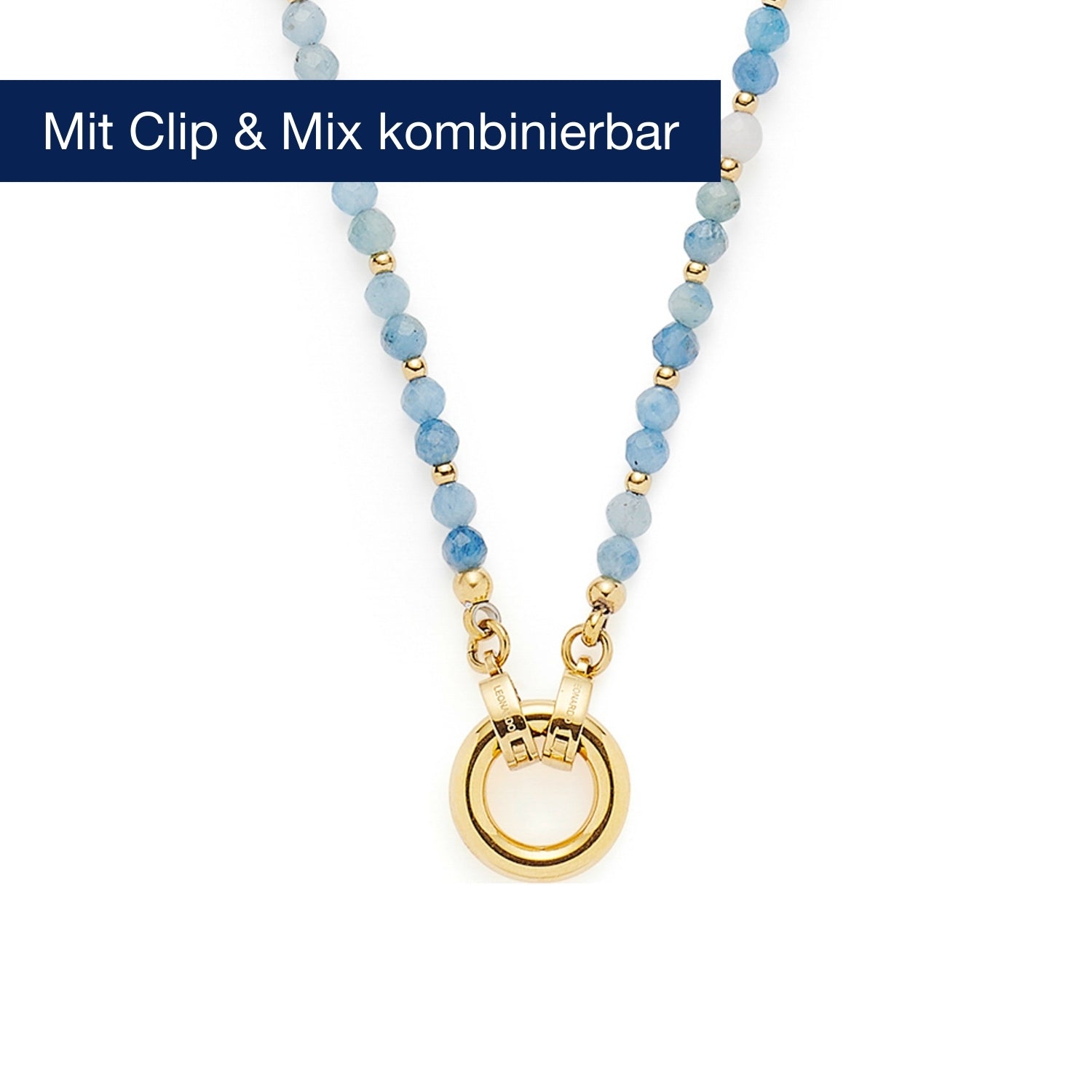 Halskette BISCA 80 cm gold Clip & Mix
