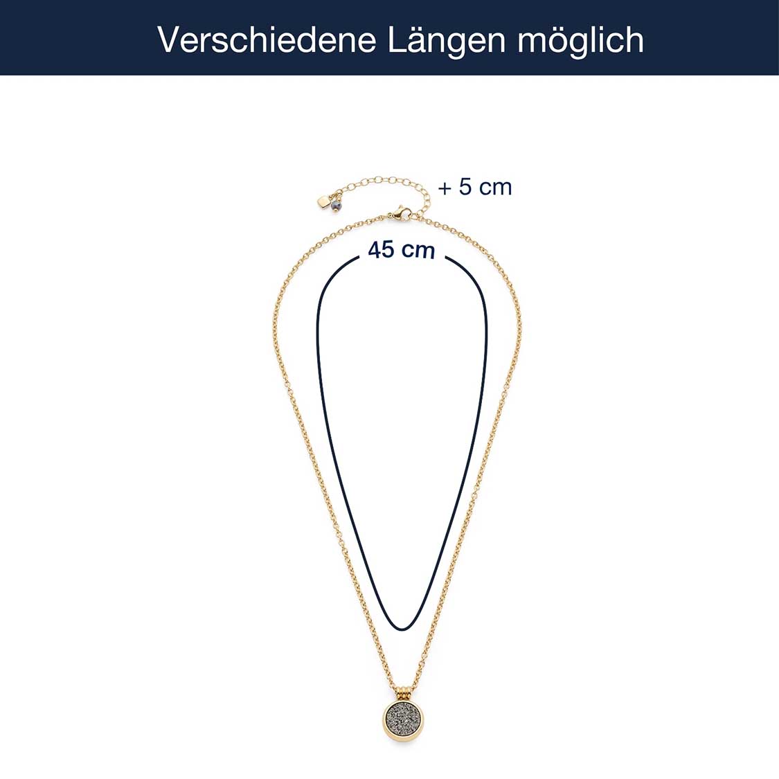 Halskette ODELLE 45 cm gold