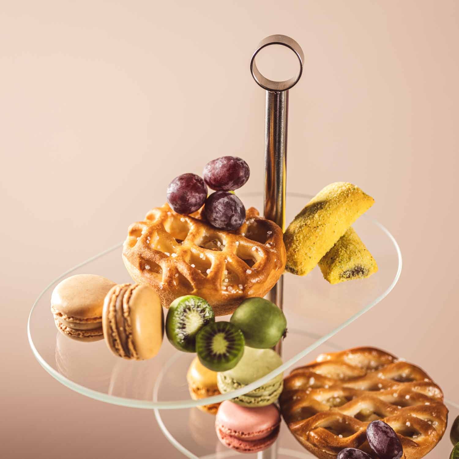 Etagere CENA silber asymetrisch 3-teilig