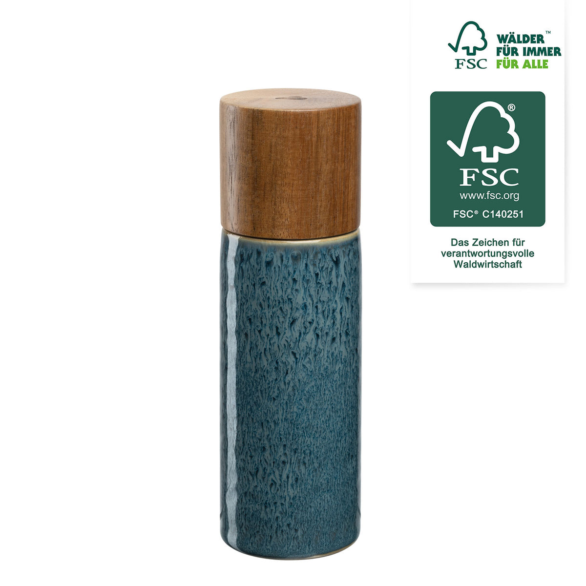 Gewürzmühle MATERA 17 cm blau