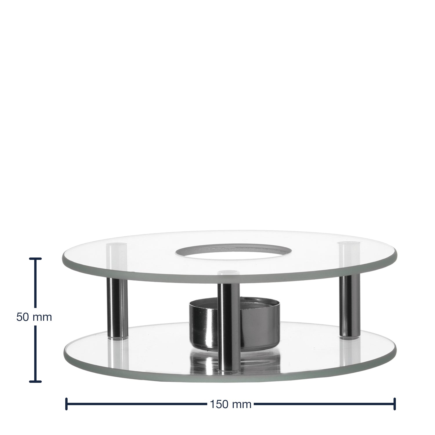 Stövchen SCALDINO handgefertigt aus Glas