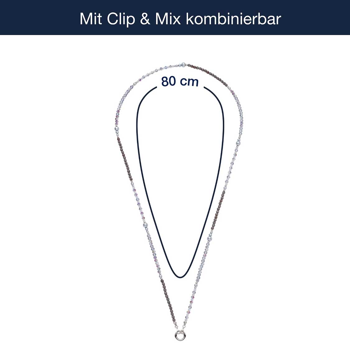 Halskette MANON Clip & Mix 80 cm