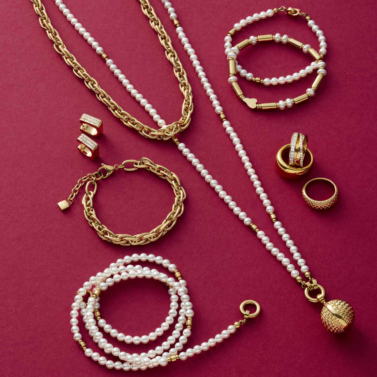 Armband CHRISTA Clip & Mix gold