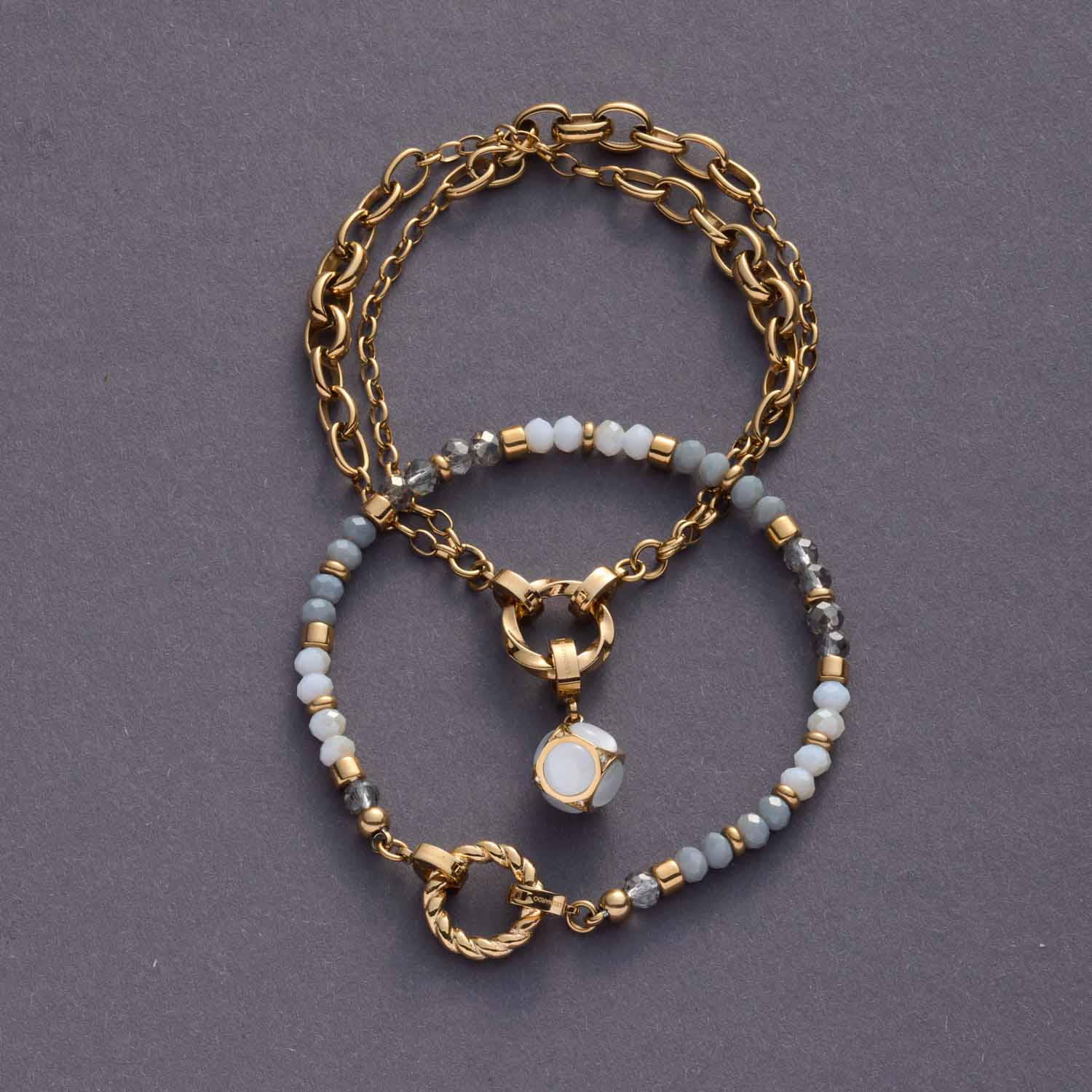 Armband SUZANNE Clip & Mix gold