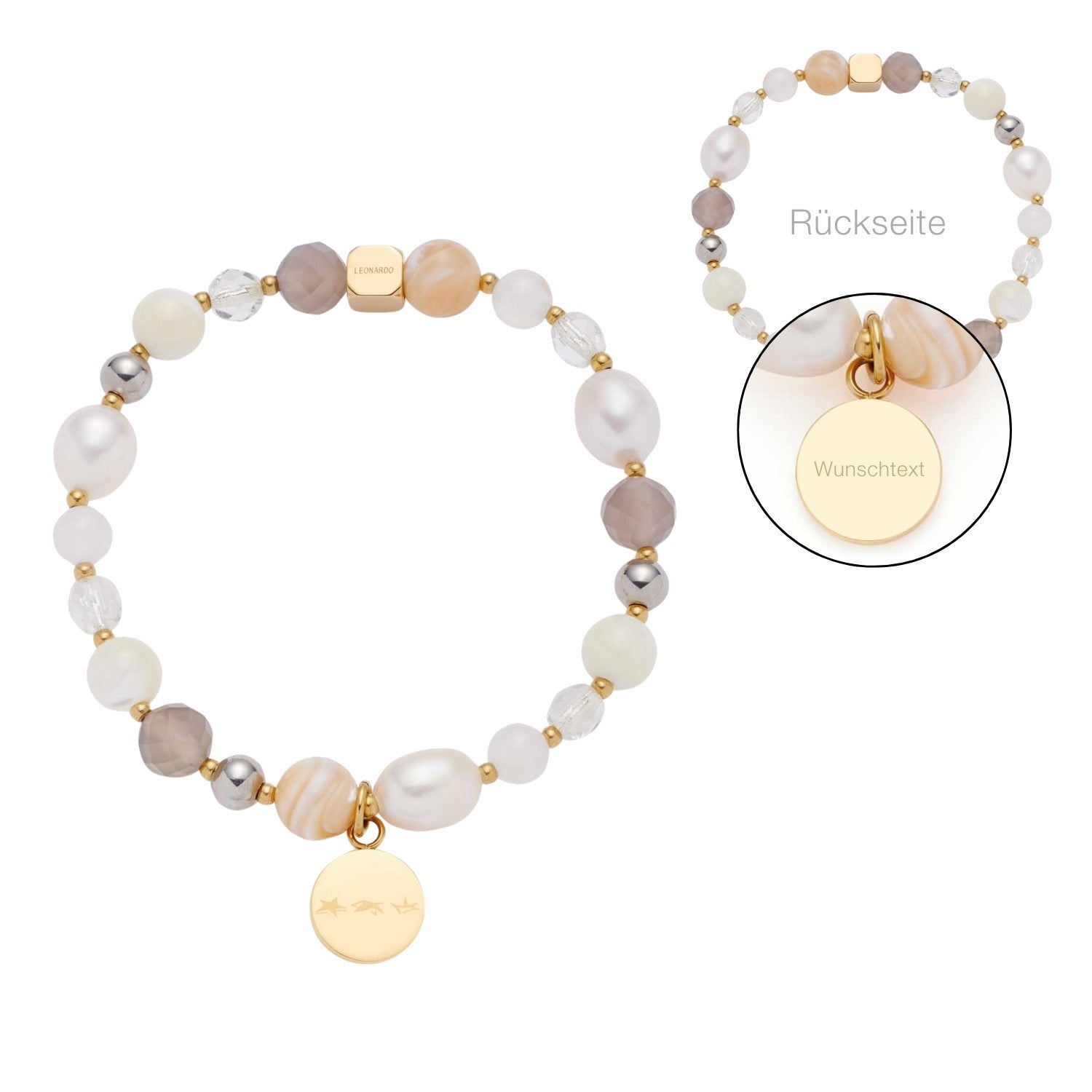 Armband HOPE bicolor mit persönlicher Gravur