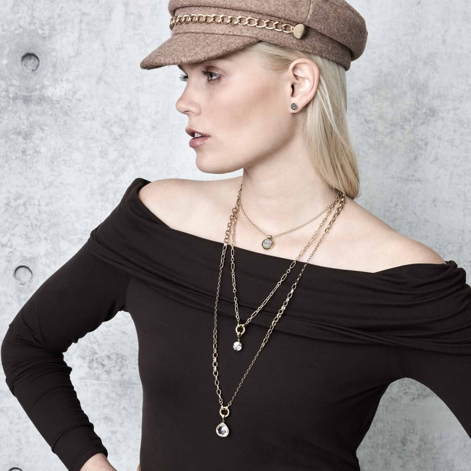 Anhänger JUVINGA WHITE Clip & Mix gold