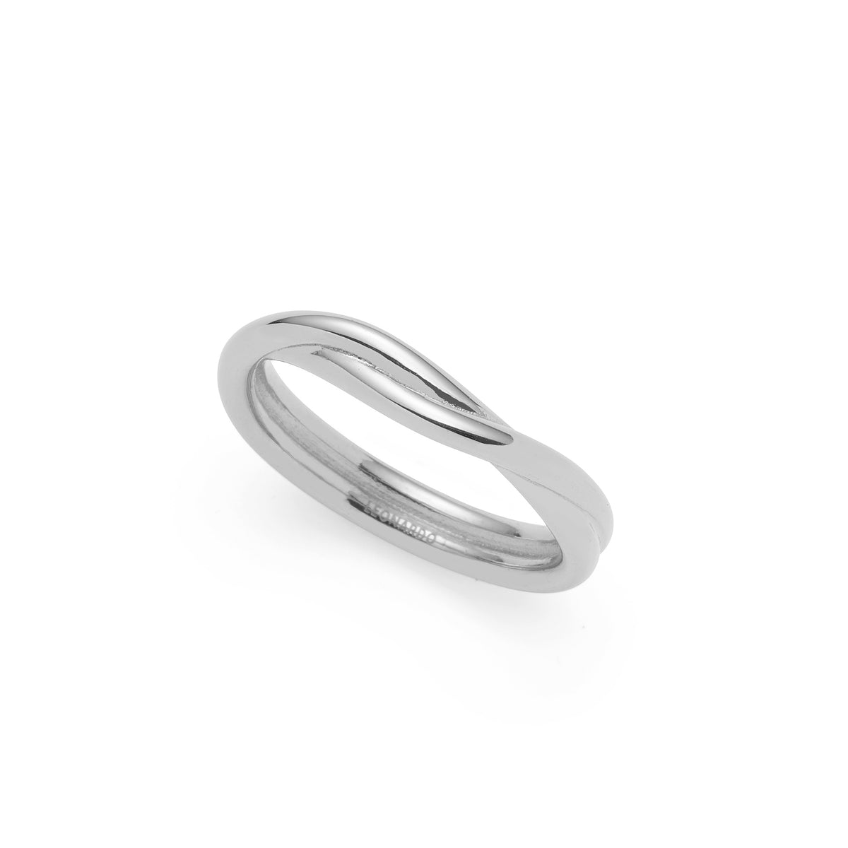 Ring TWISTER 20 CIAO in Silber, verschlungenes Design, Edelstahl