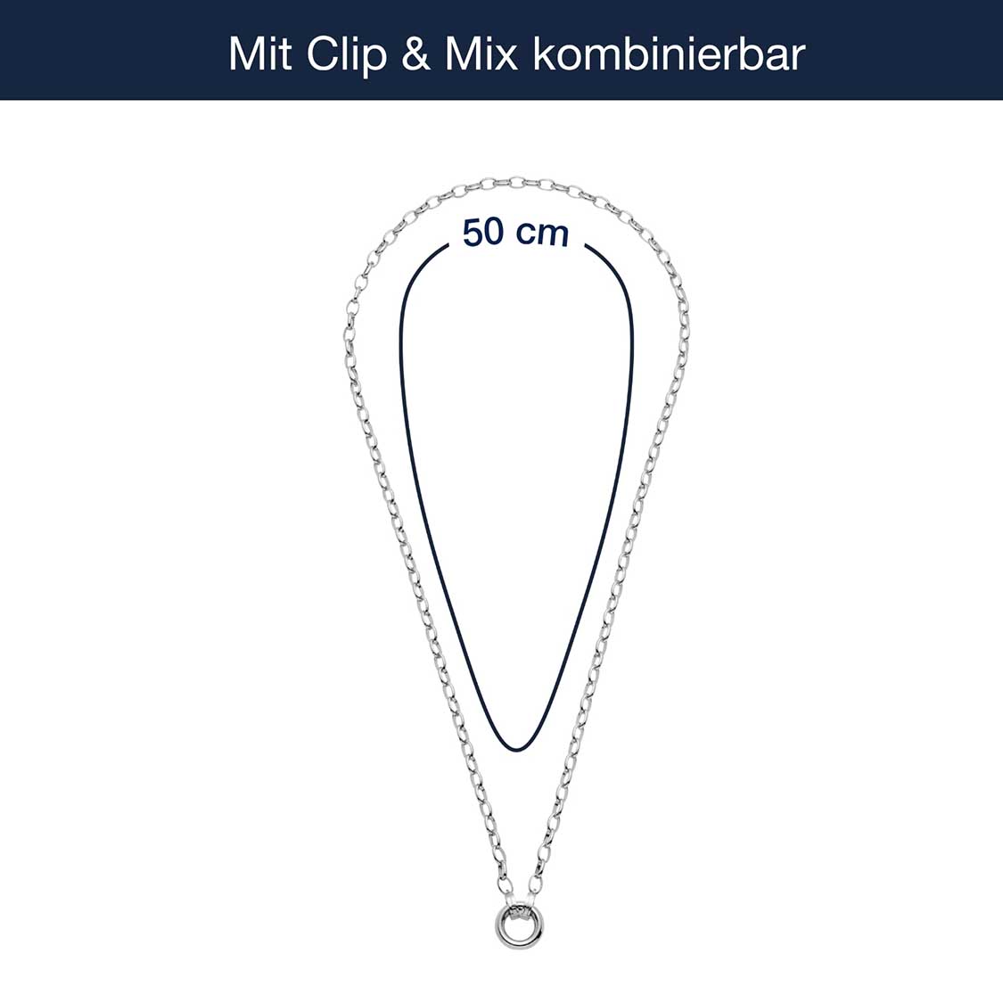 Halskette TOMKE Clip & Mix 50 cm
