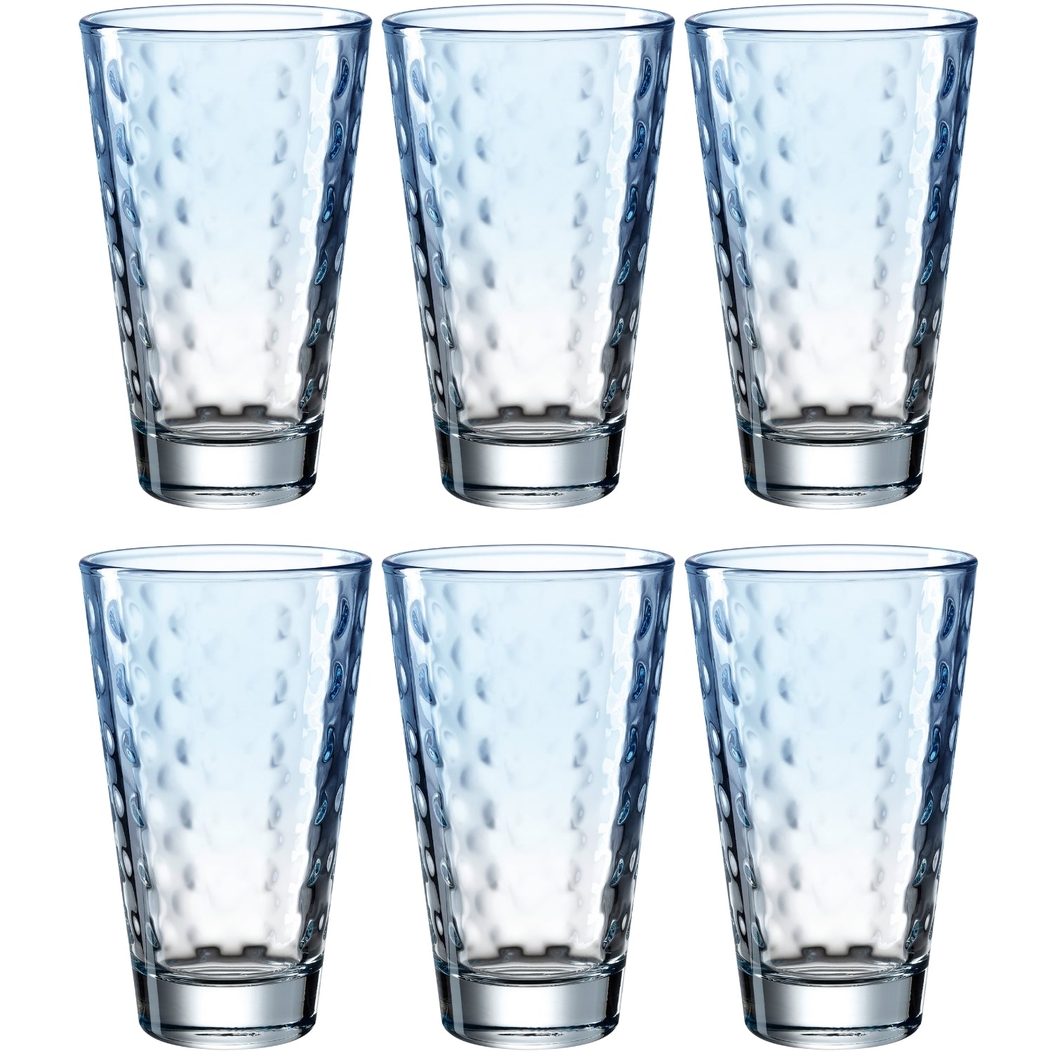 Trinkglas OPTIC 300 ml hellblau 6er-Set