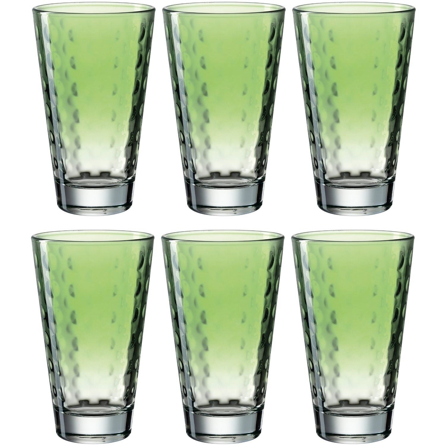 Trinkglas OPTIC 300 ml hellgrün 6er-Set
