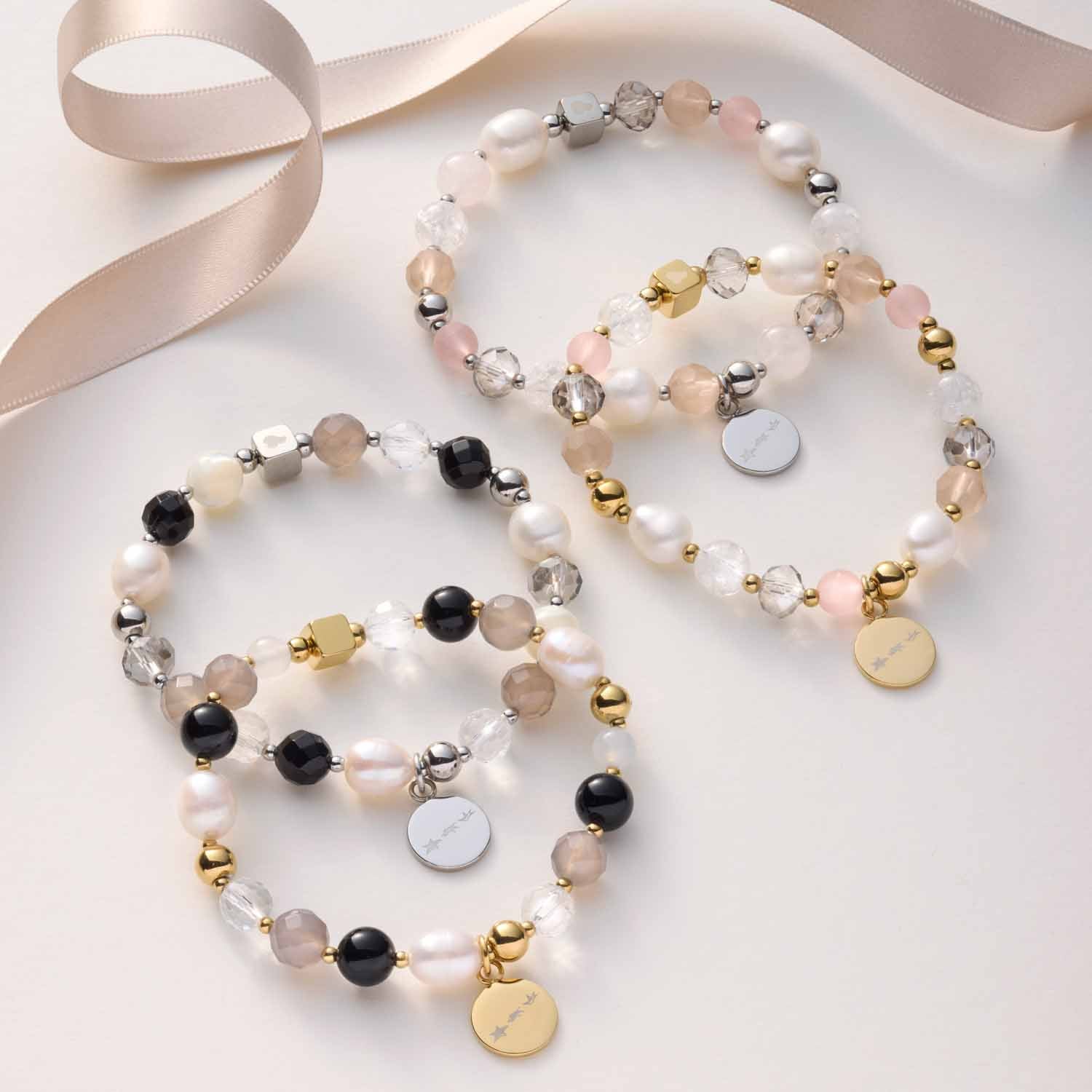 Armband HOPE silber/rose