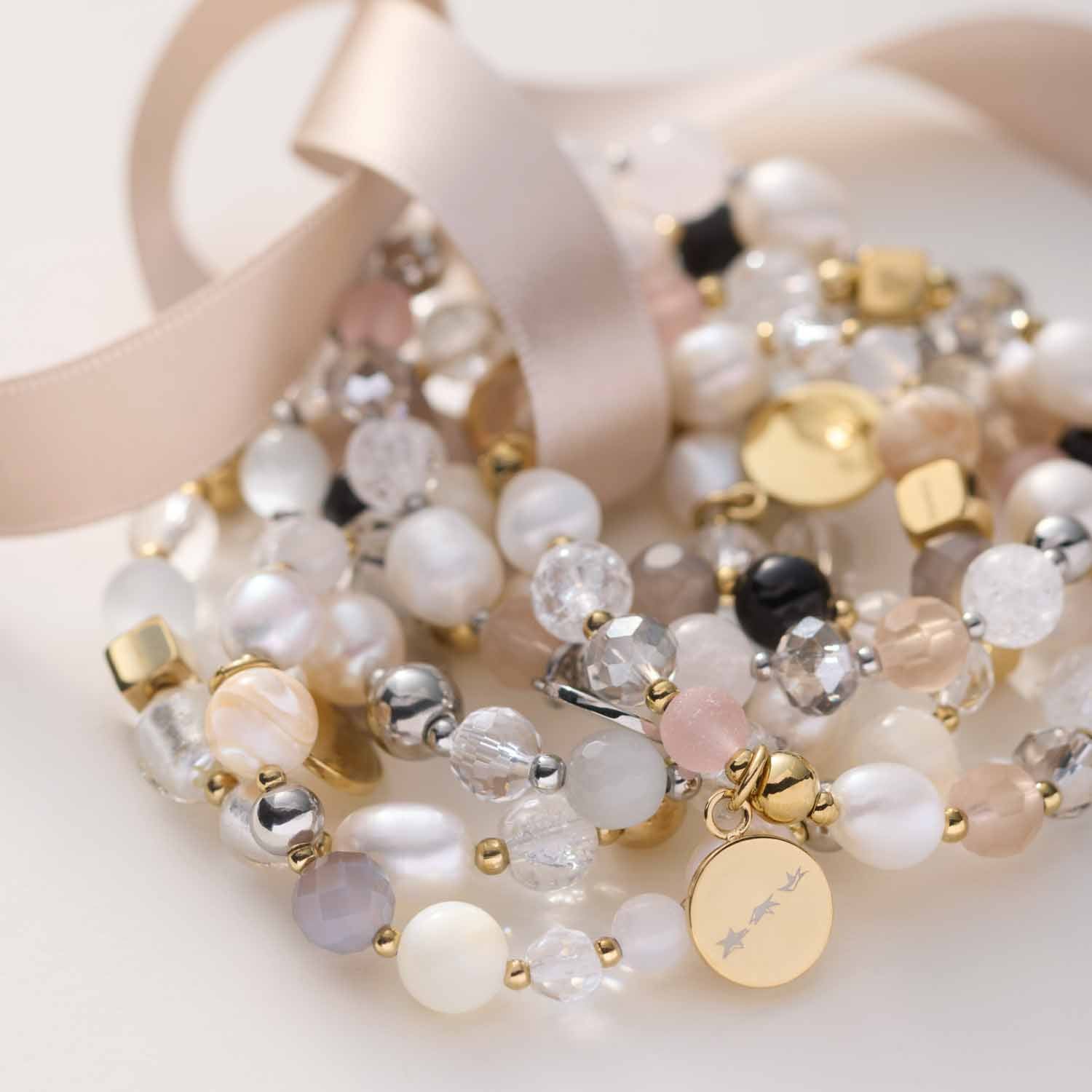 Armband HOPE silber/rose