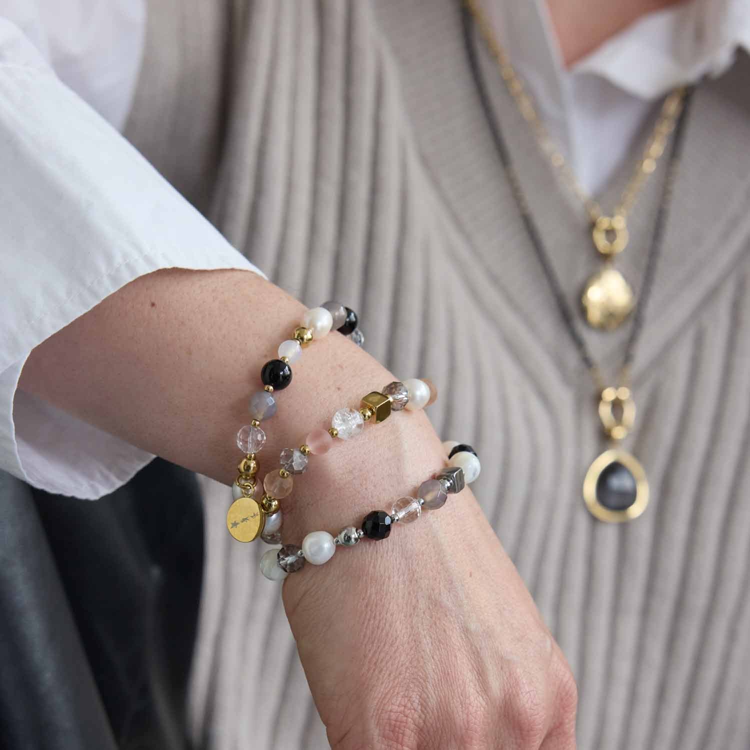 Armband HOPE gold/rose